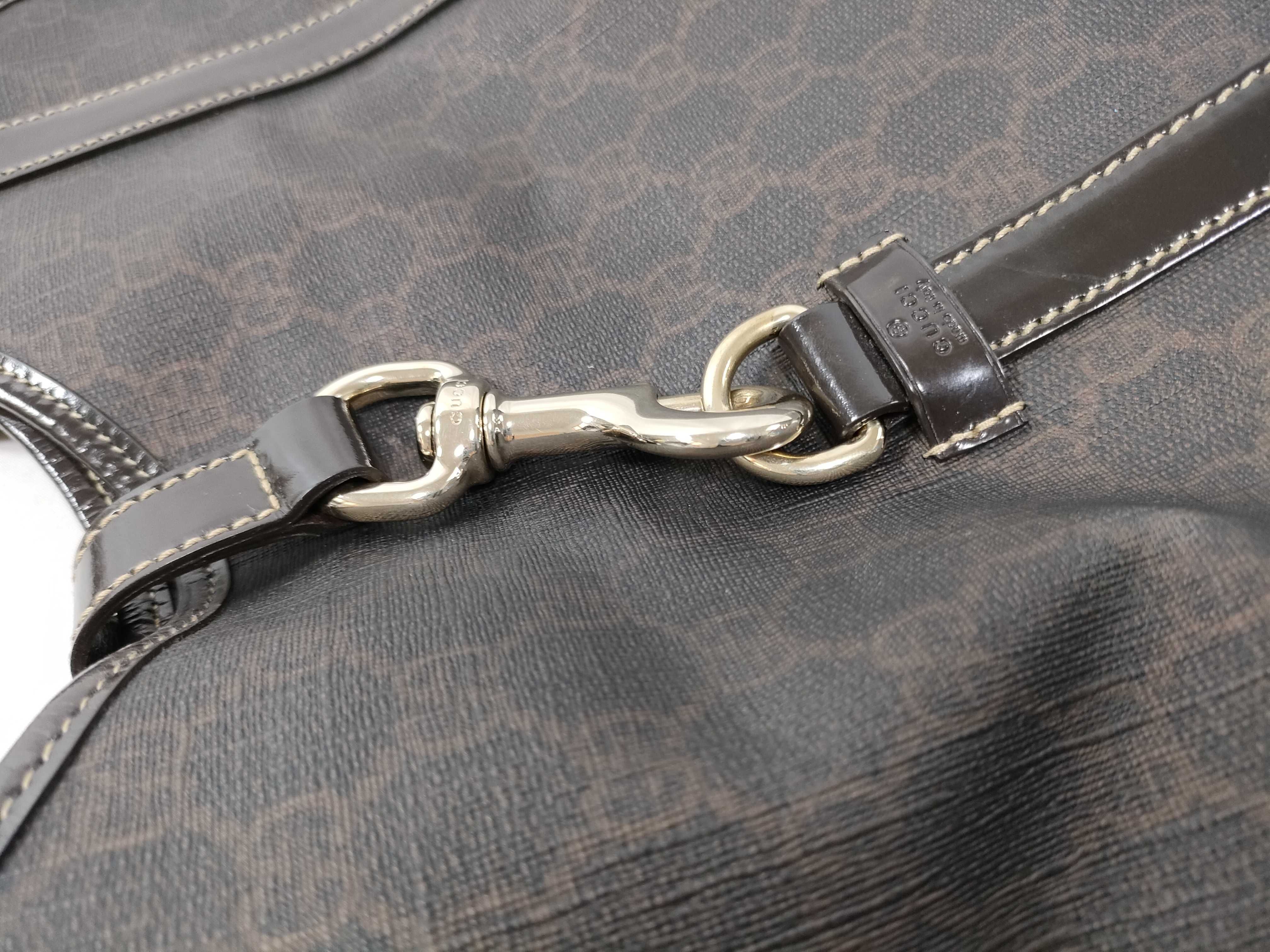 Black and Brown GG Monogram Jackie Shoulder Bag (Handbag) — view 8