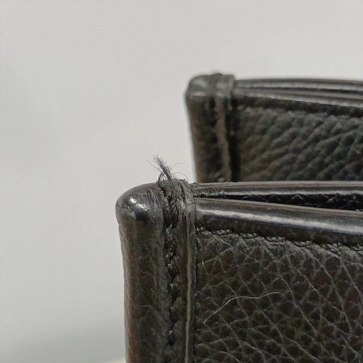 Safari Leather Tote Bag, Black — view 12