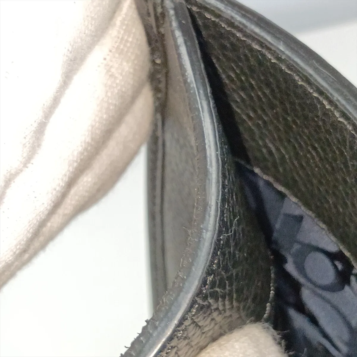Safari Leather Tote Bag, Black — view 13