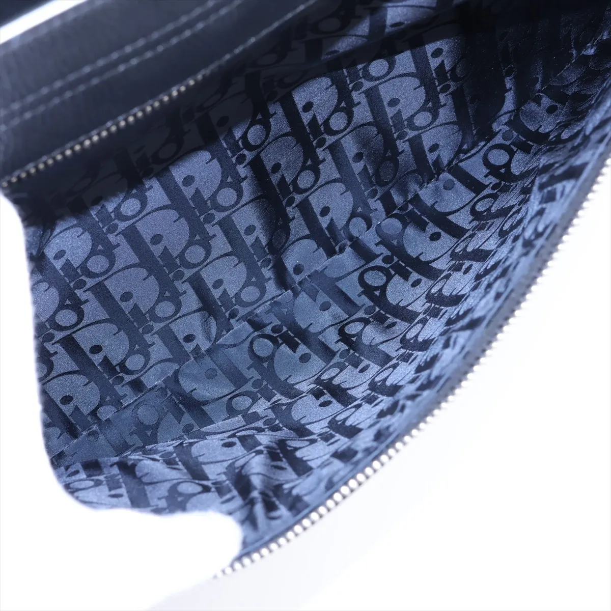 Safari Leather Tote Bag, Black — view 9