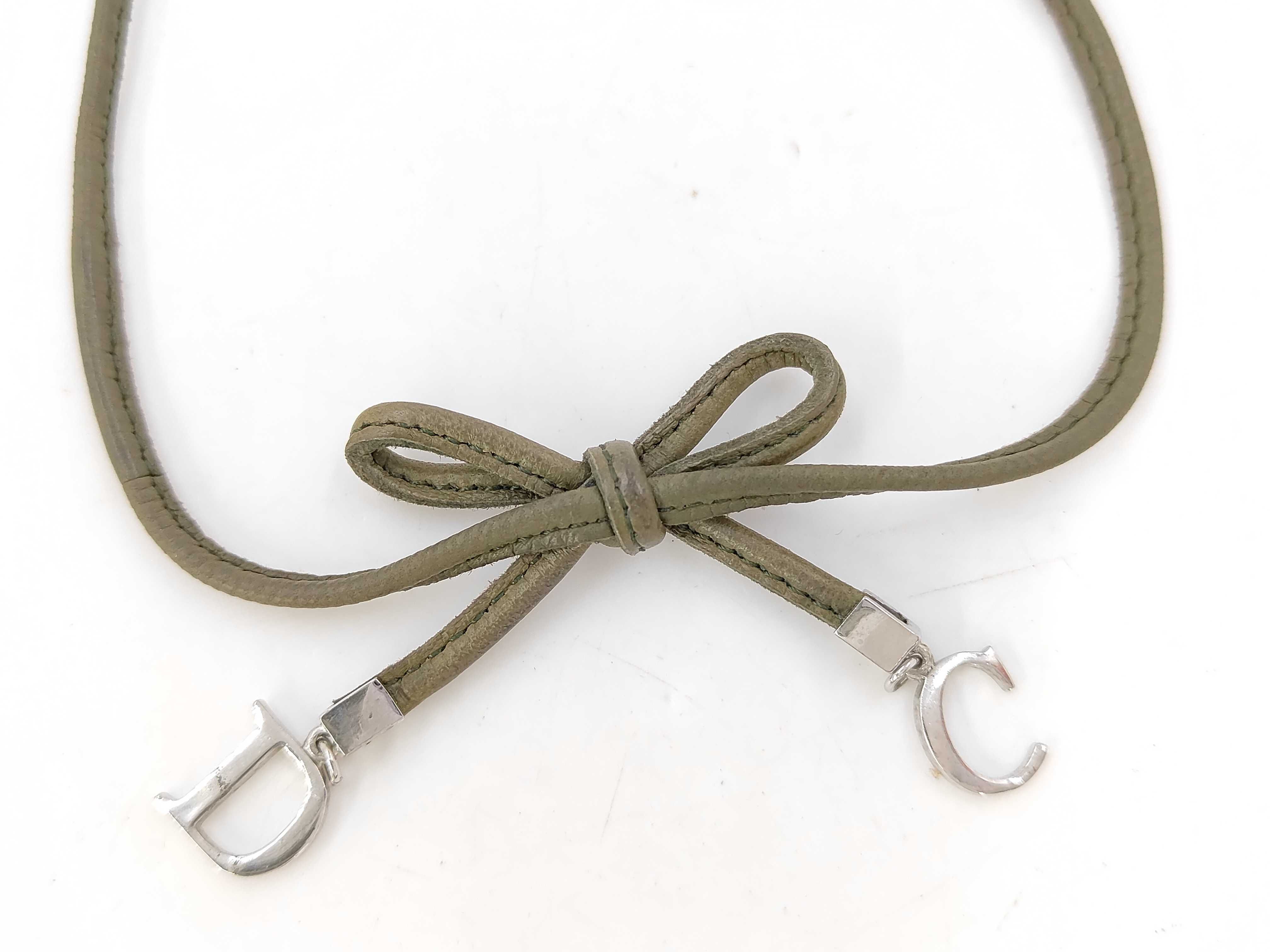 Leather Logo Necklace — view 2