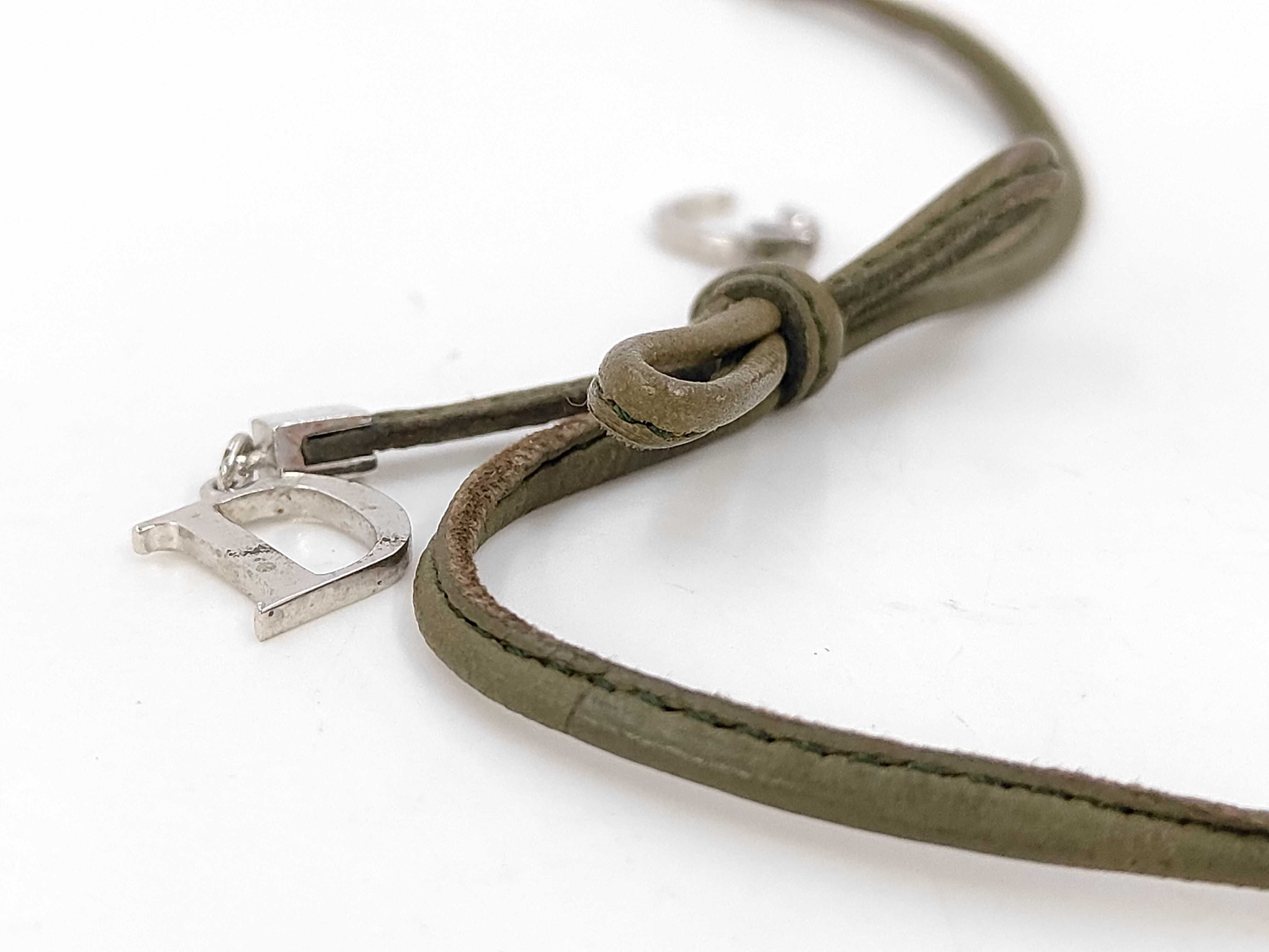 Leather Logo Necklace — view 3