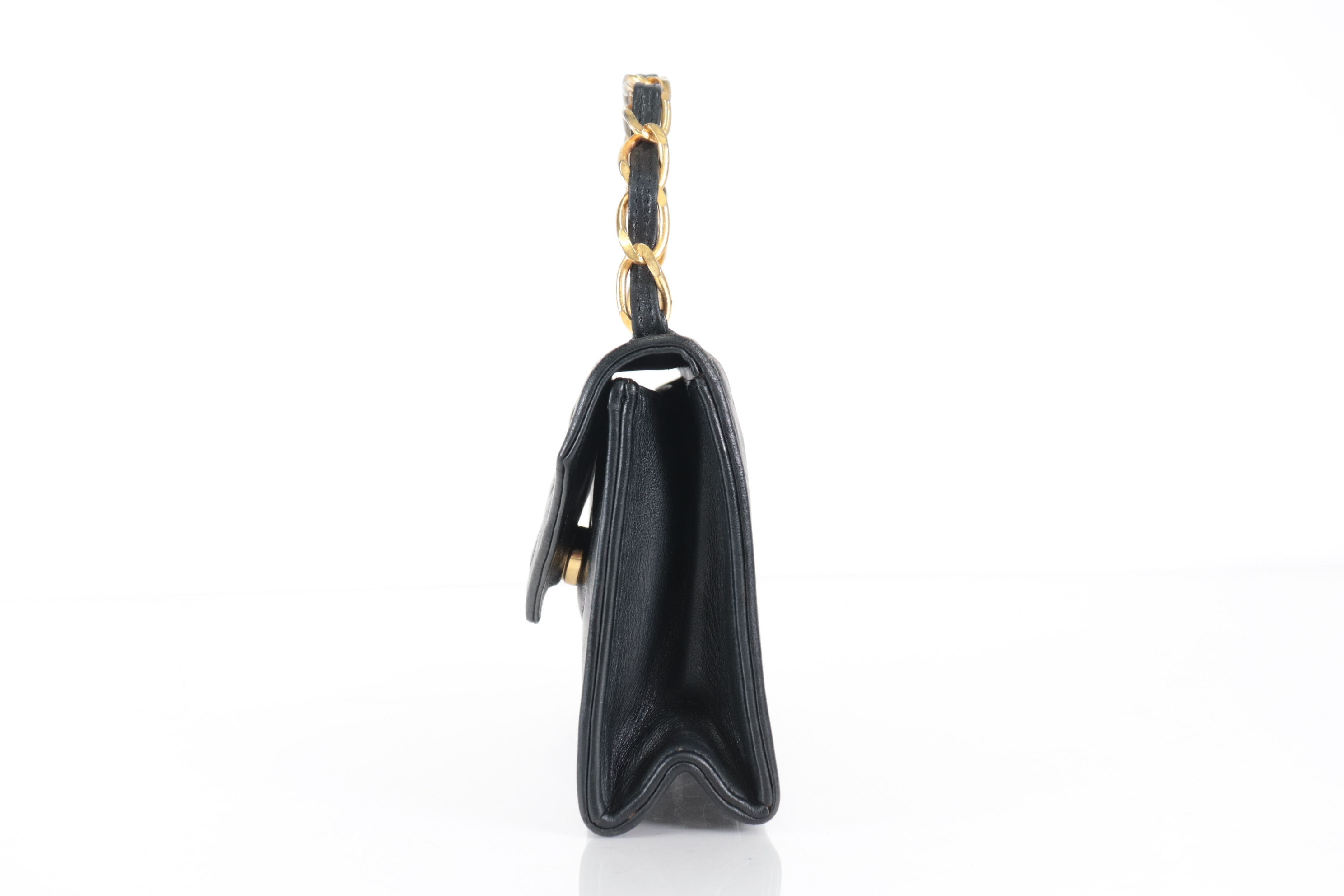 Coco Mark Lambskin Mini Chain Handbag (Serial Number 0) — view 4