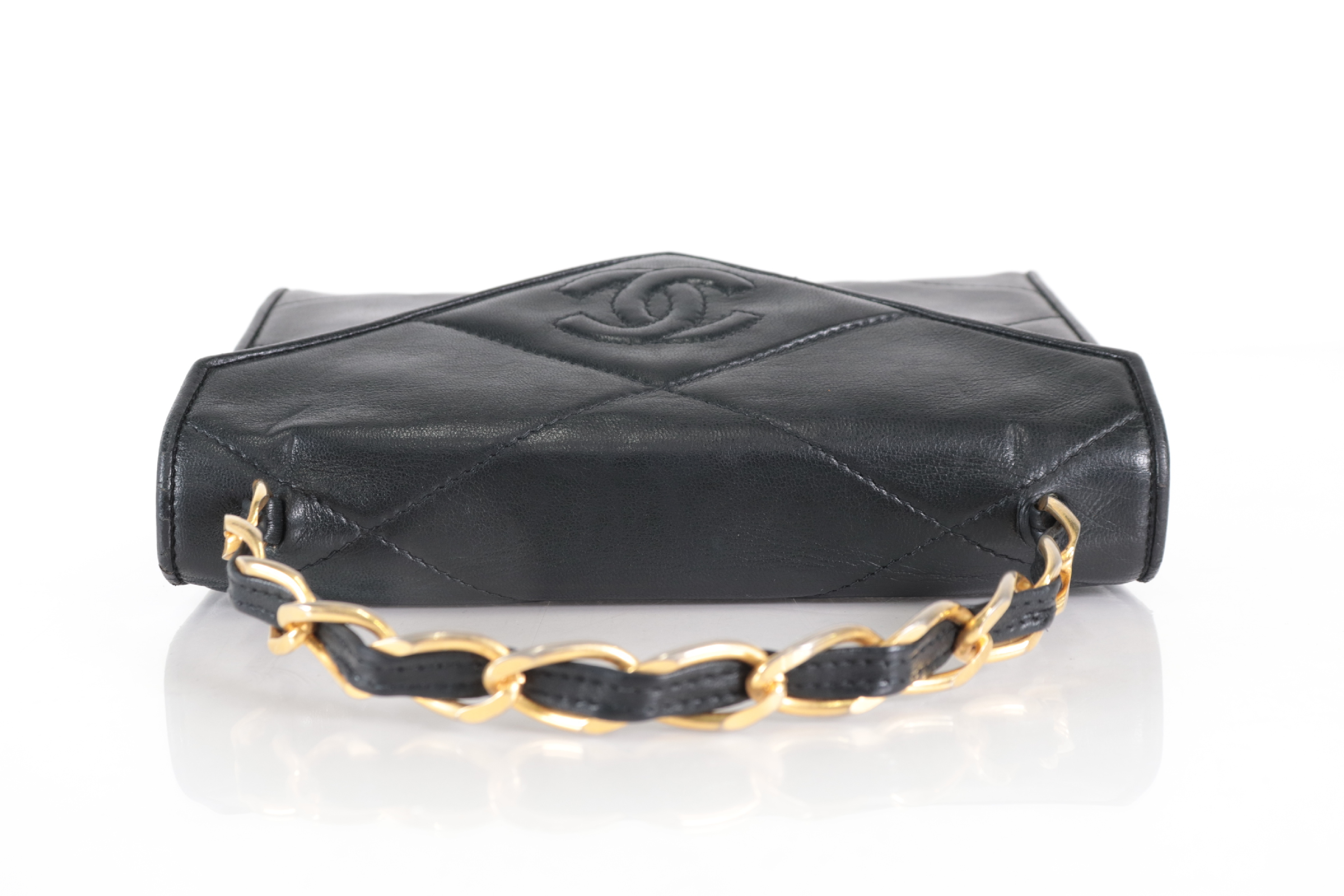 Coco Mark Lambskin Mini Chain Handbag (Serial Number 0) — view 5