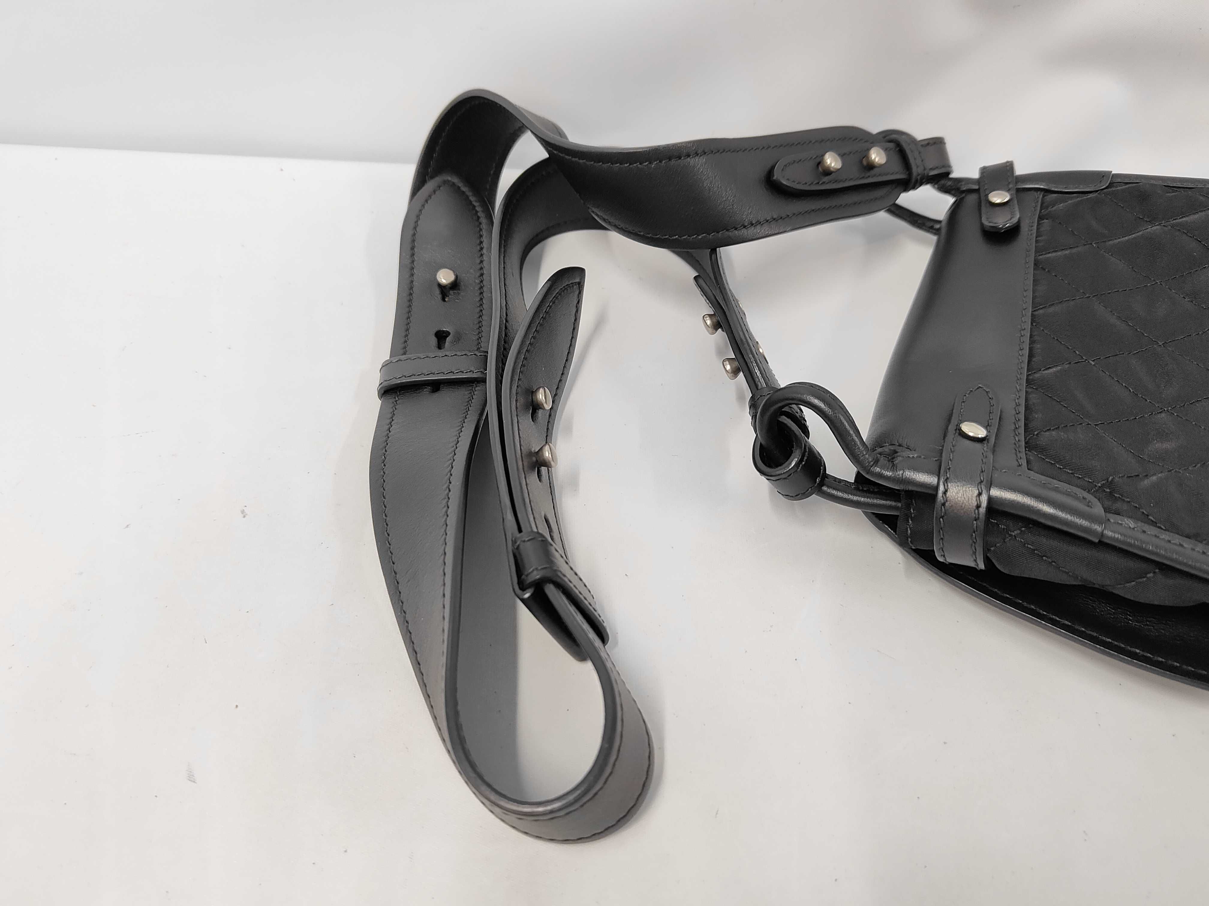 Leather x Nylon Shoulder Bag Black Shoulder Bag — view 5