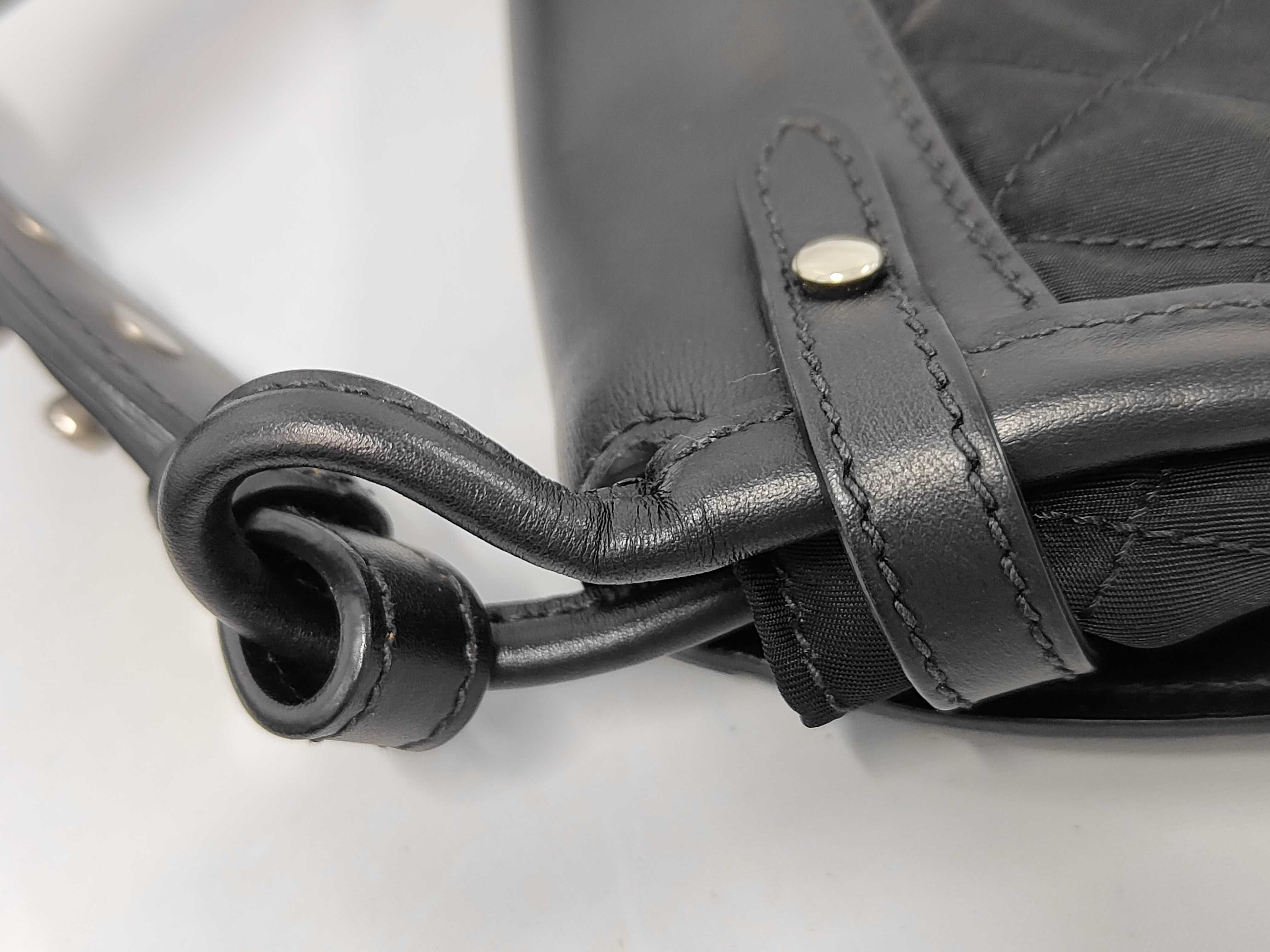 Leather x Nylon Shoulder Bag Black Shoulder Bag — view 6