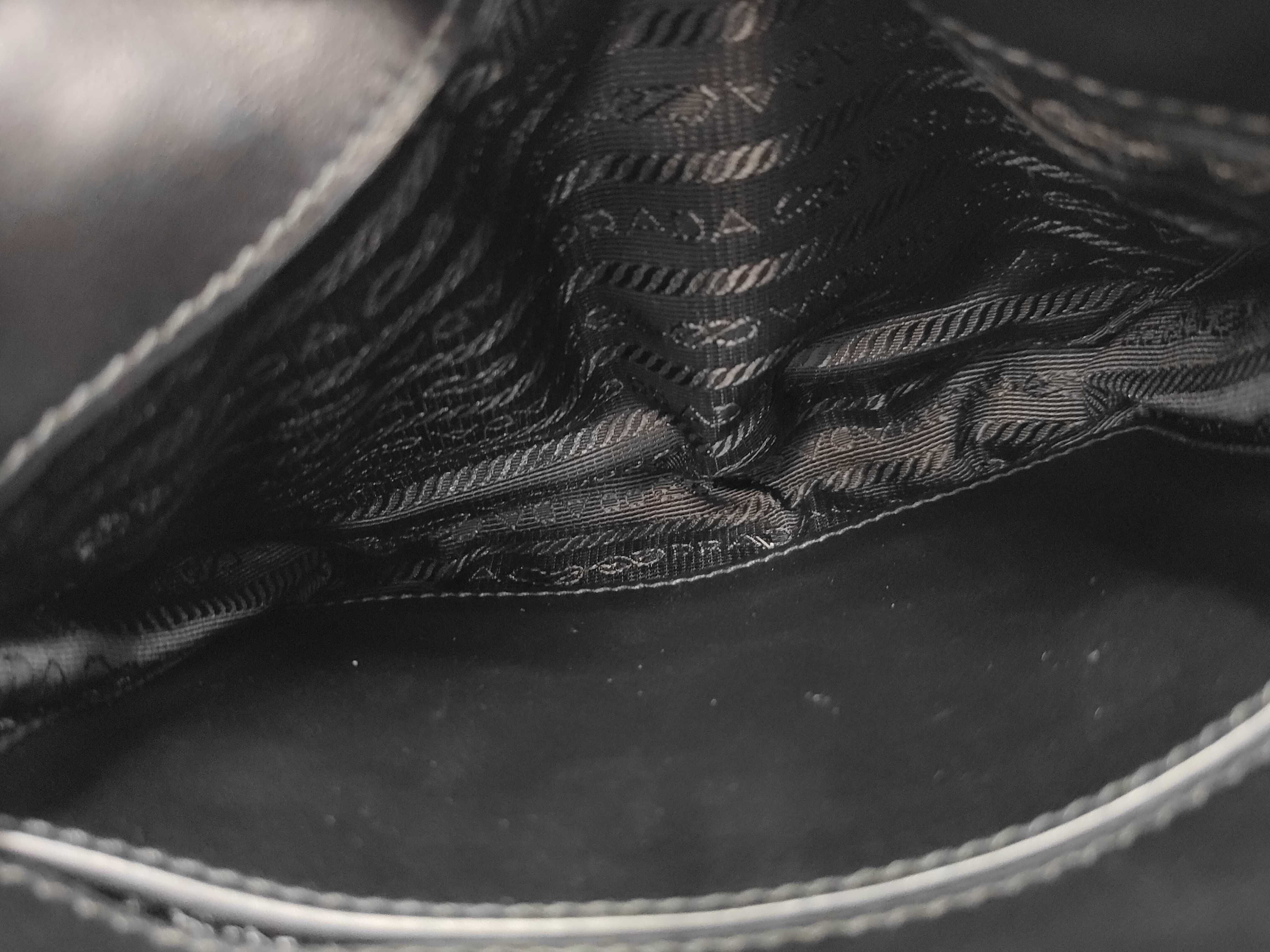 Leather x Nylon Shoulder Bag Black Shoulder Bag — view 9