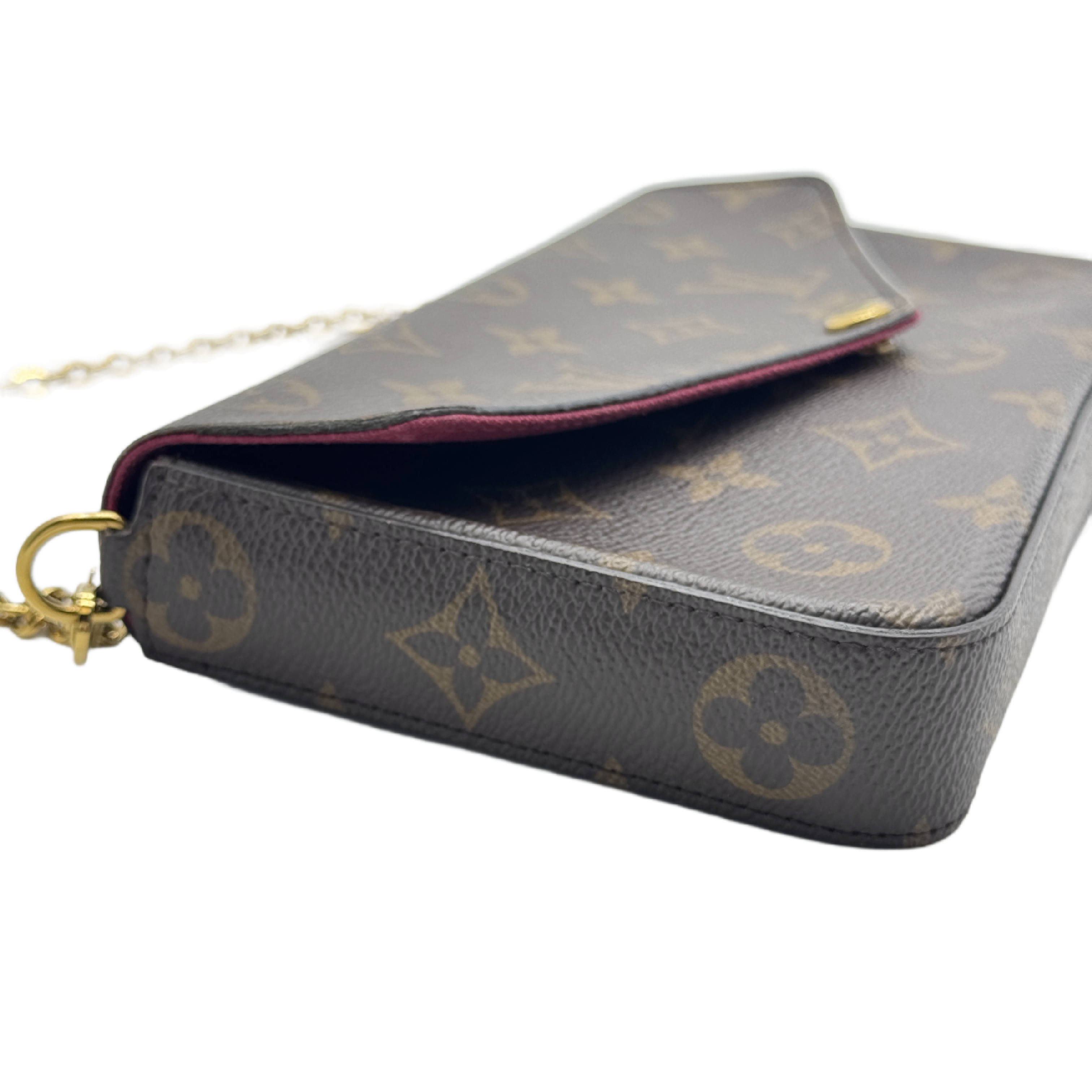 Pochette Felicie Monogram Chain Shoulder Bag — view 3