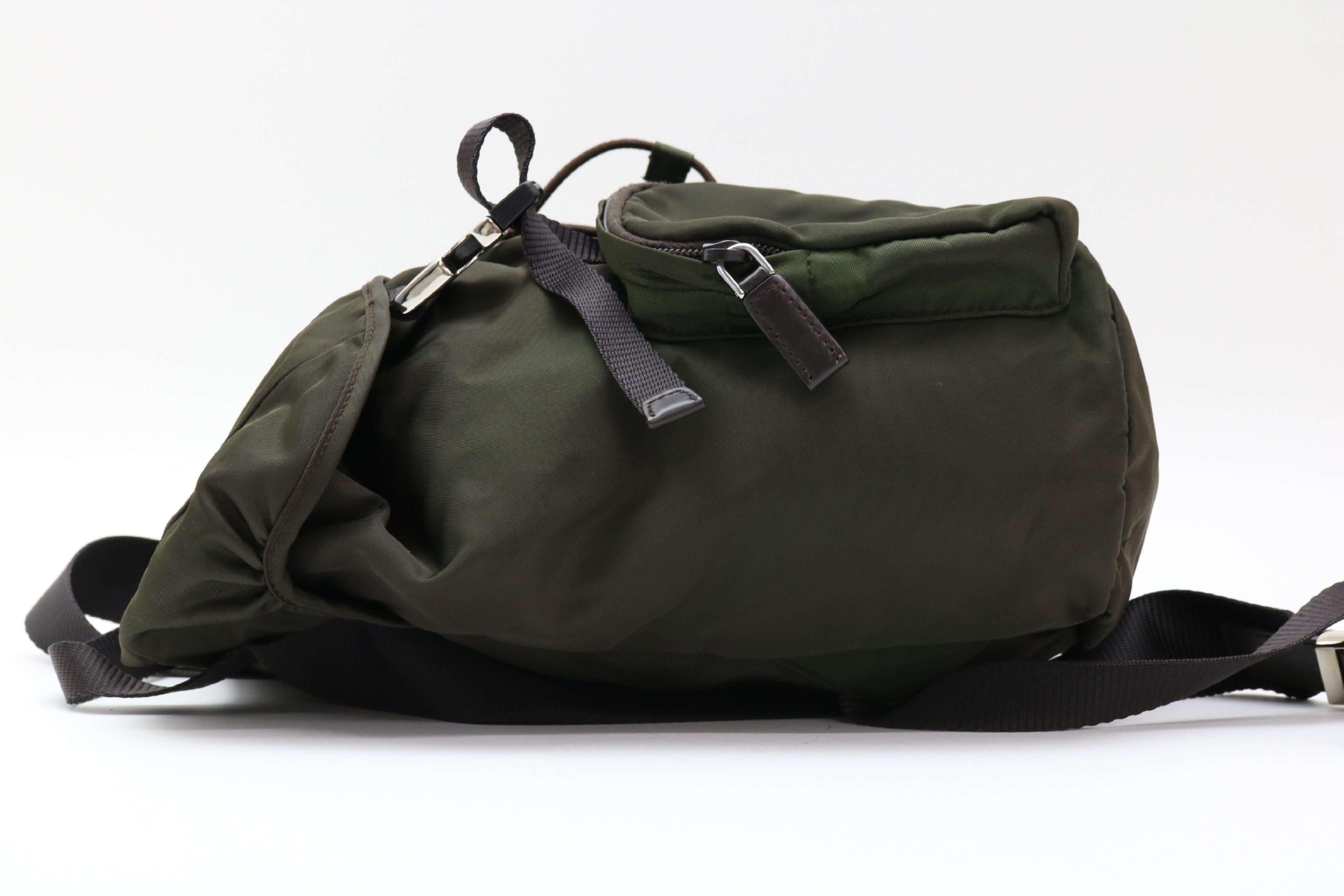 Triangle Logo Nylon Backpack Rucksack — view 3