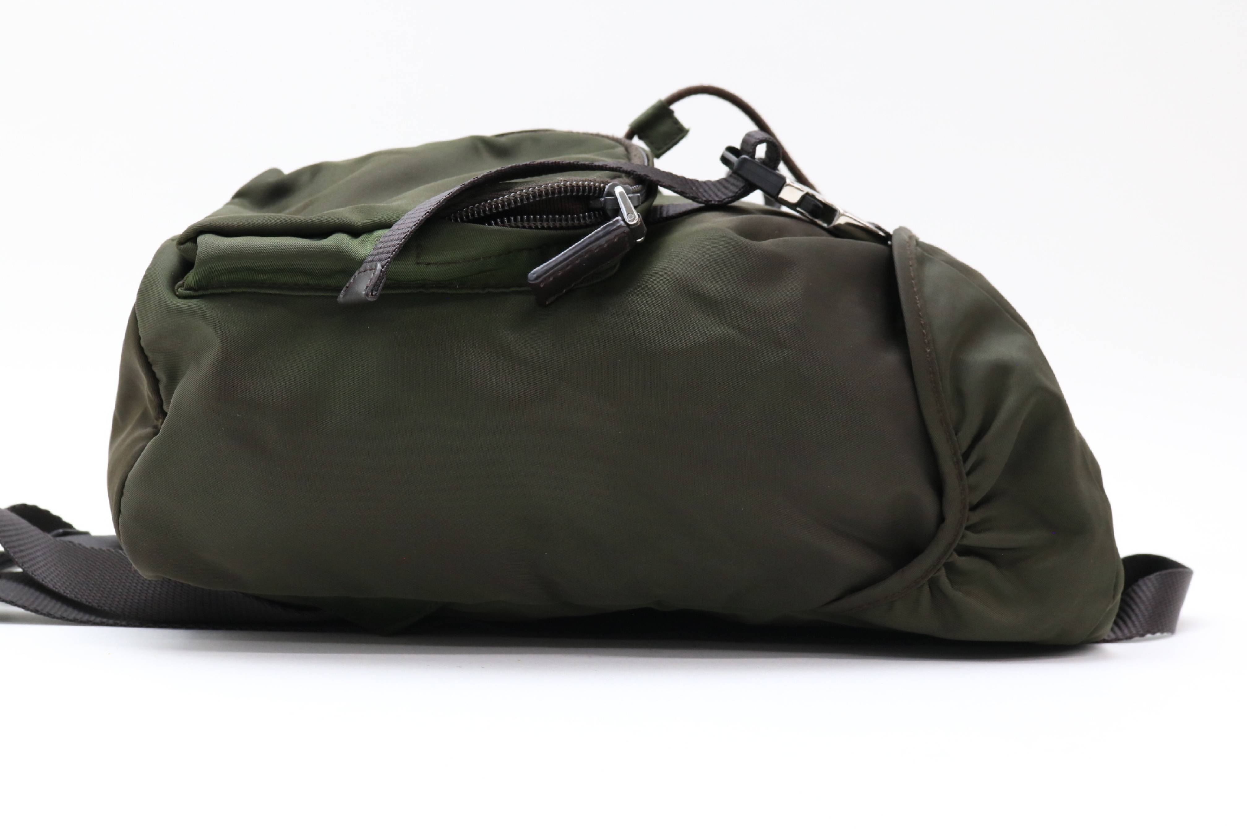 Triangle Logo Nylon Backpack Rucksack — view 4