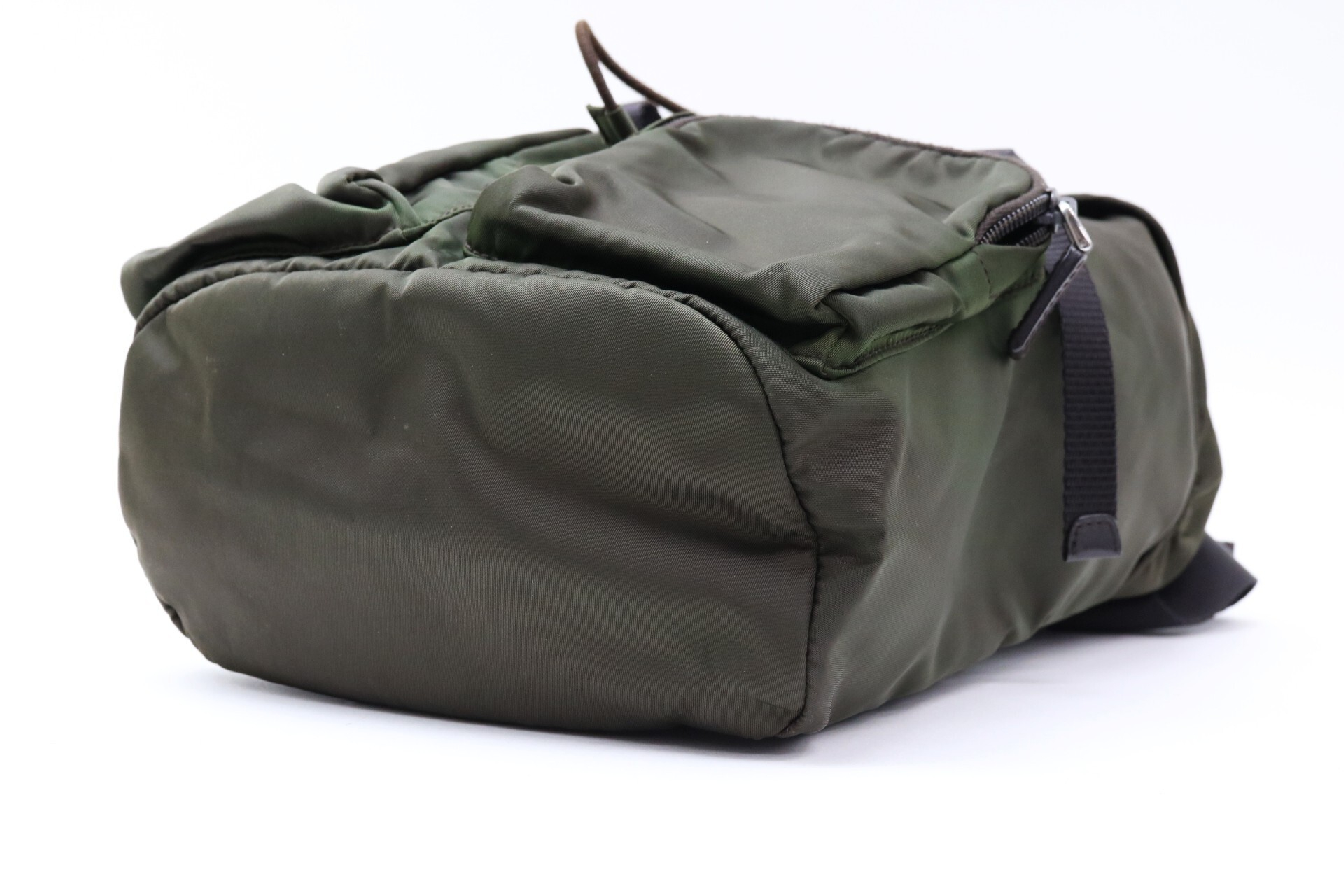 Triangle Logo Nylon Backpack Rucksack — view 6
