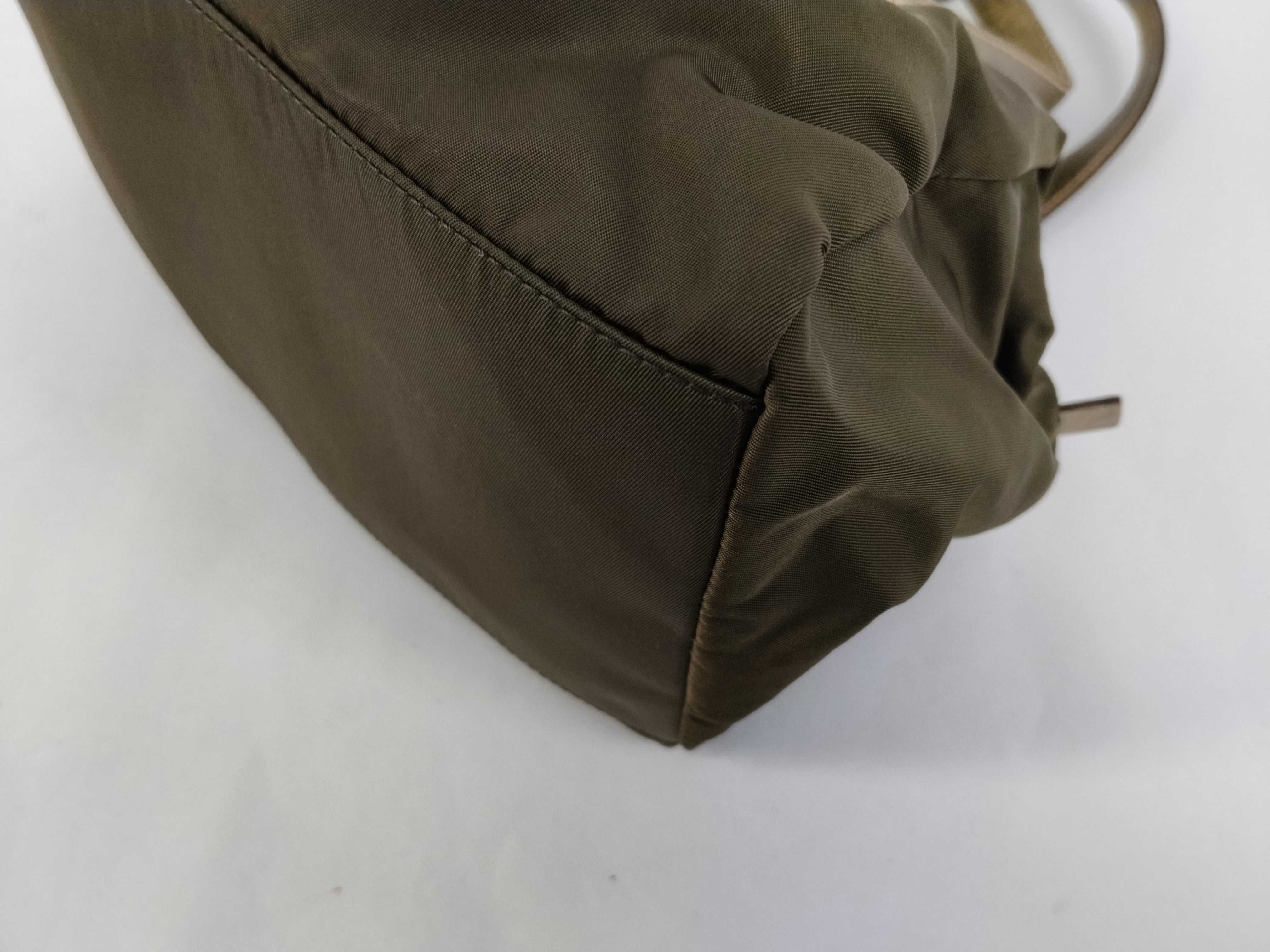 Nylon Mini Boston Bag, Khaki Nylon Boston Bag — view 6
