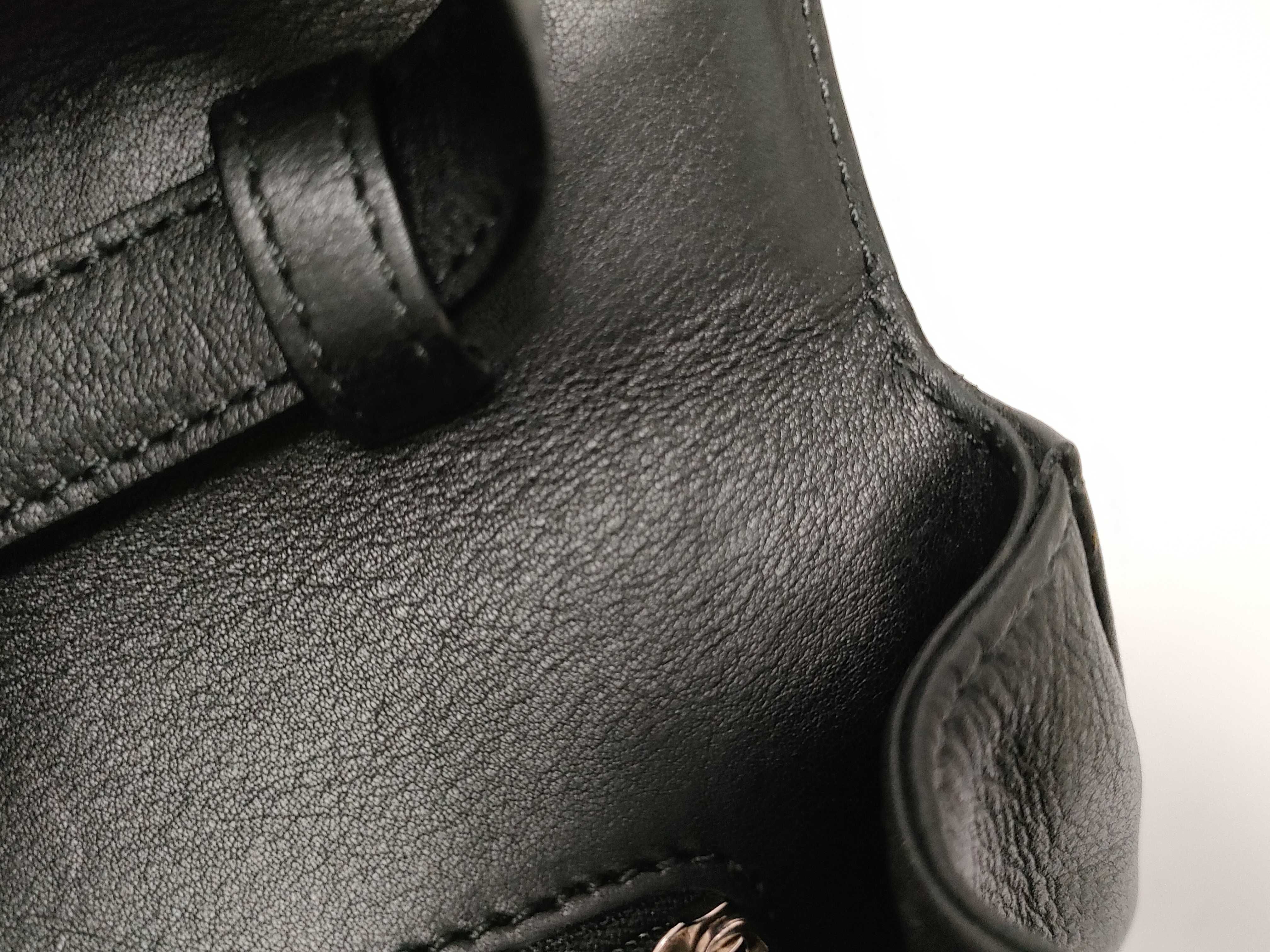 Anagram Leather Business Bag Shoulder Bag Black Business Bag — view 13