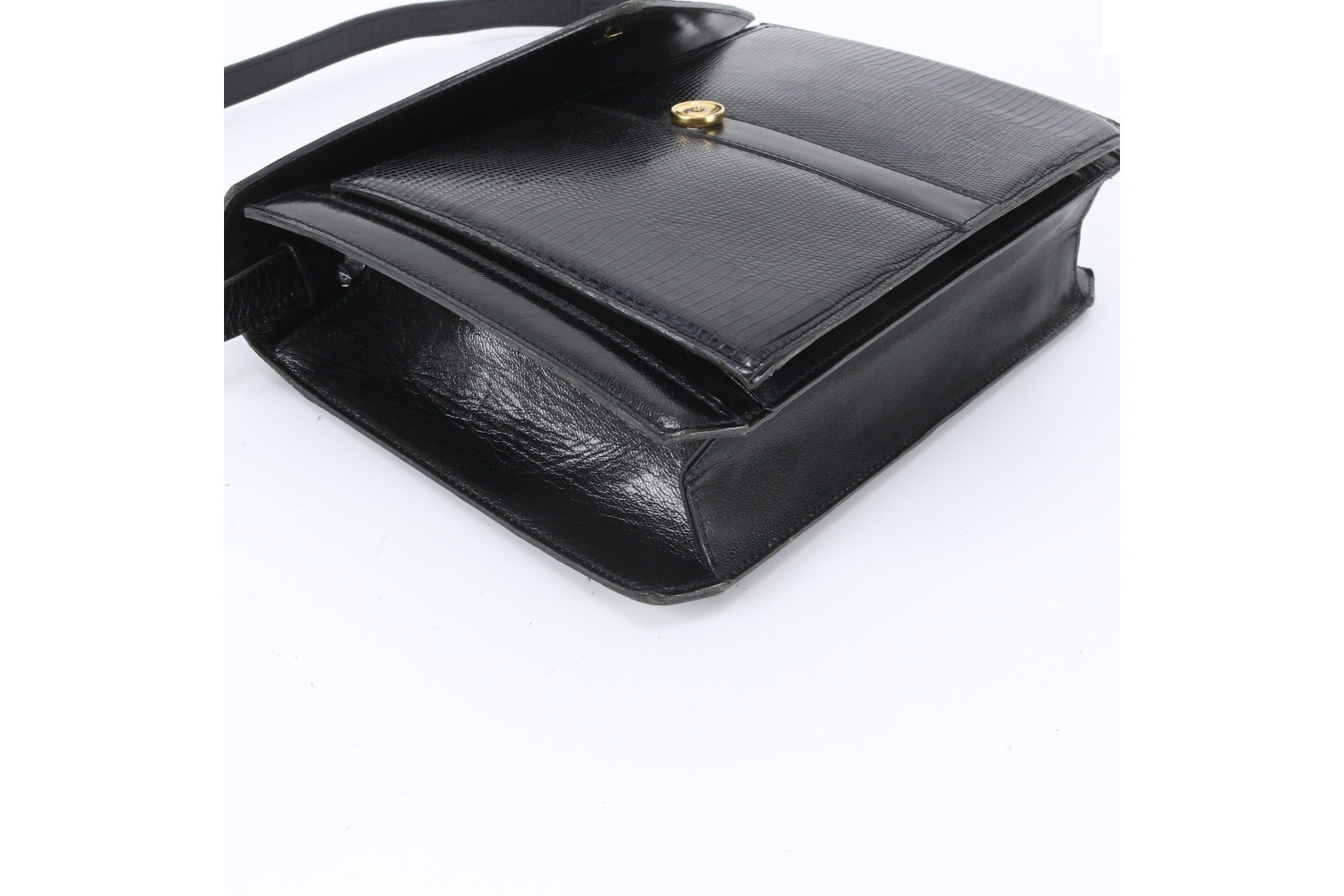Lizard Leather 2-Way Shoulder Bag, Crossbody Bag, Clutch — view 4