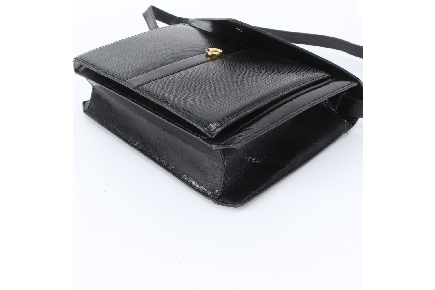 Lizard Leather 2-Way Shoulder Bag, Crossbody Bag, Clutch — view 5