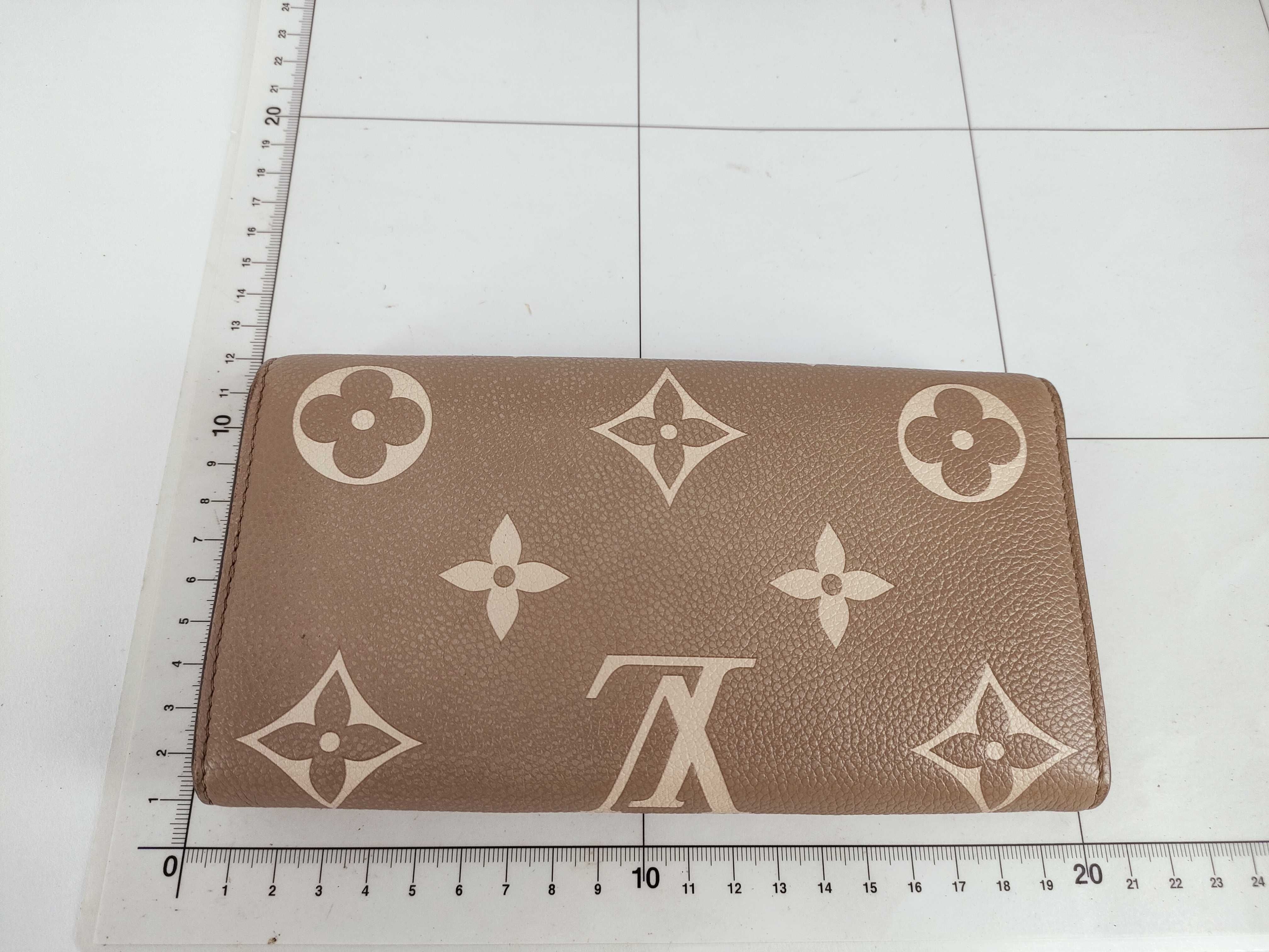 Monogram Louis Vuitton Empreinte Portefeuille Sarah Bicolor Tourterelle M81049 RFID Wallet — view 2