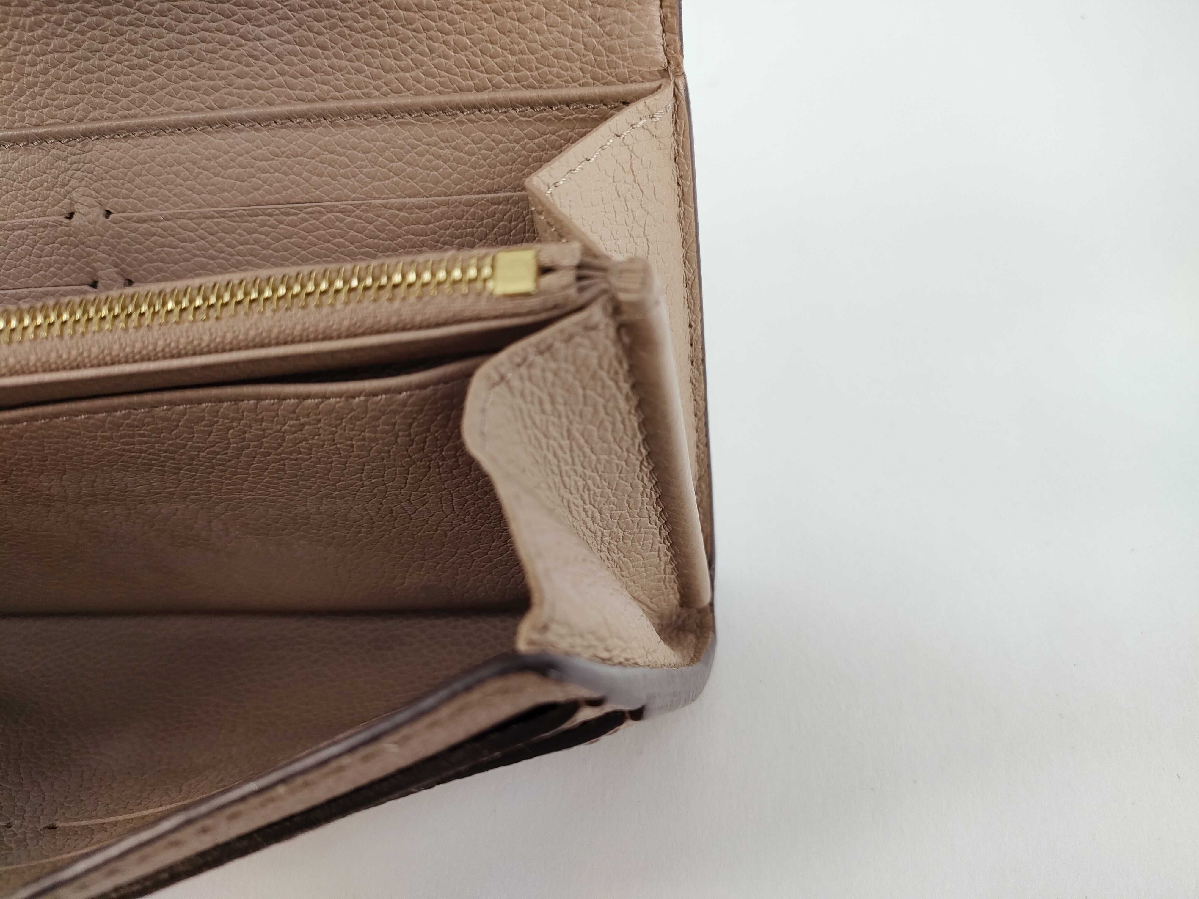 Monogram Louis Vuitton Empreinte Portefeuille Sarah Bicolor Tourterelle M81049 RFID Wallet — view 14
