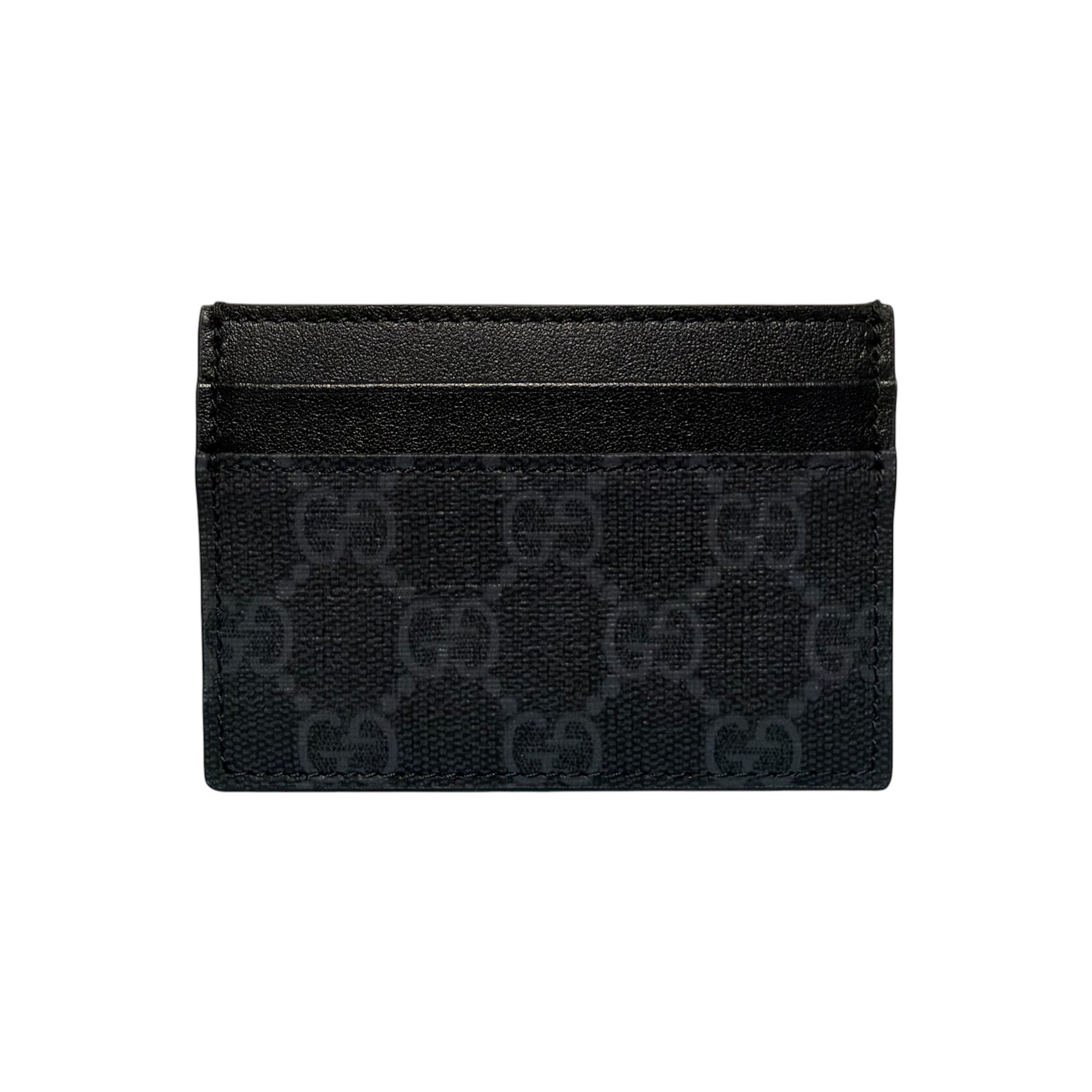 GG Supreme Black Card Case (Unused) — view 2