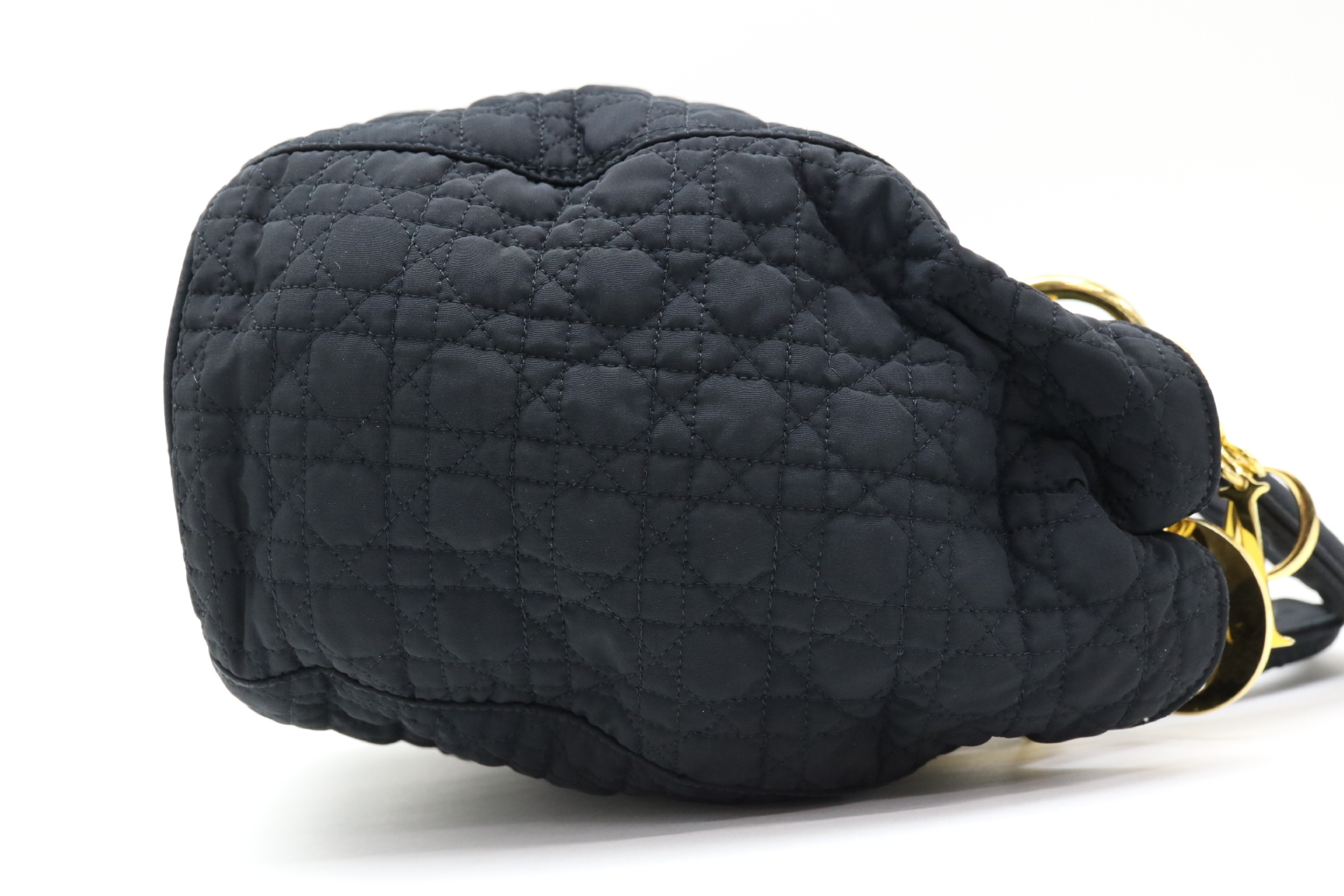 Lady Dior Cannage Nylon Handbag — view 4