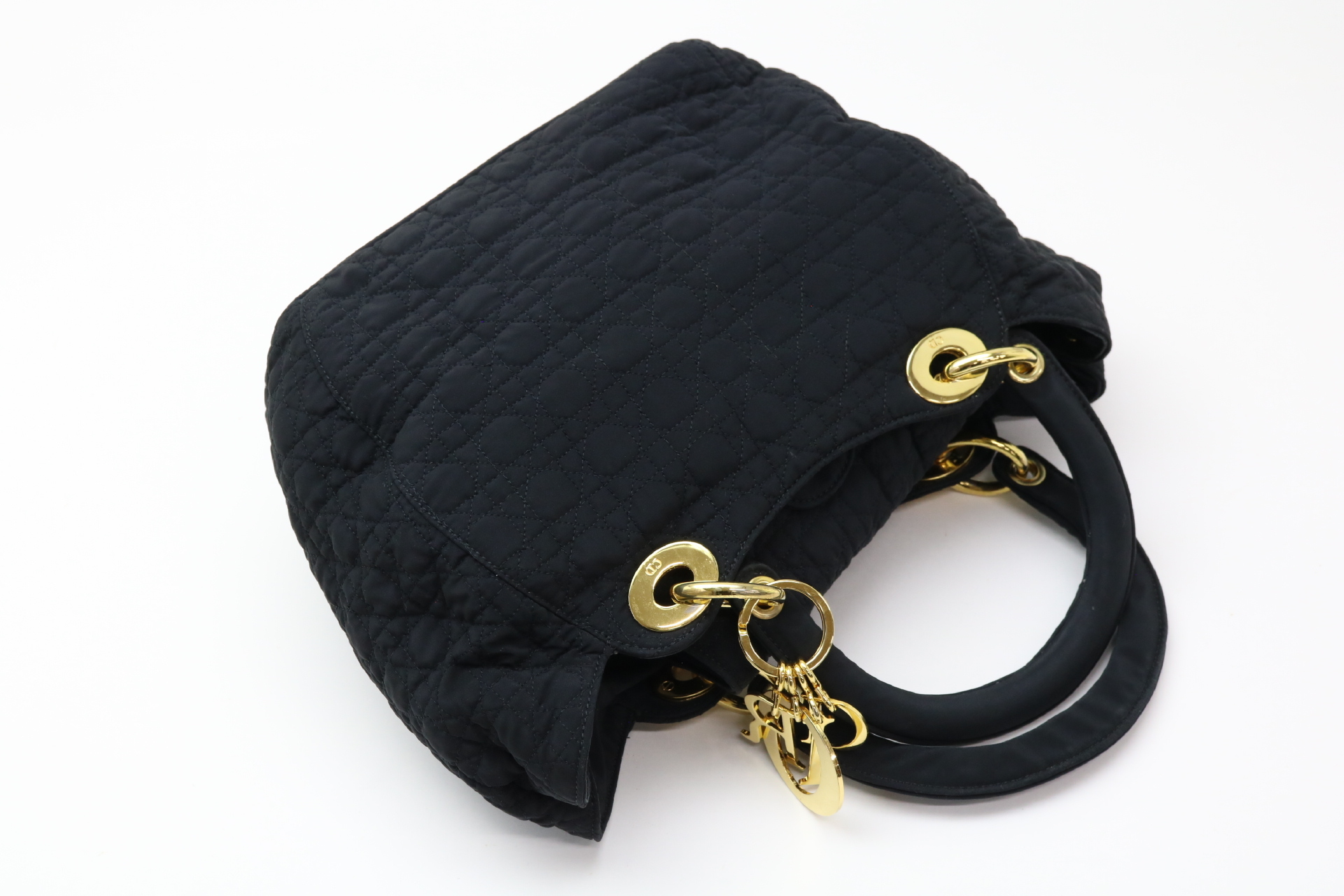 Lady Dior Cannage Nylon Handbag — view 8
