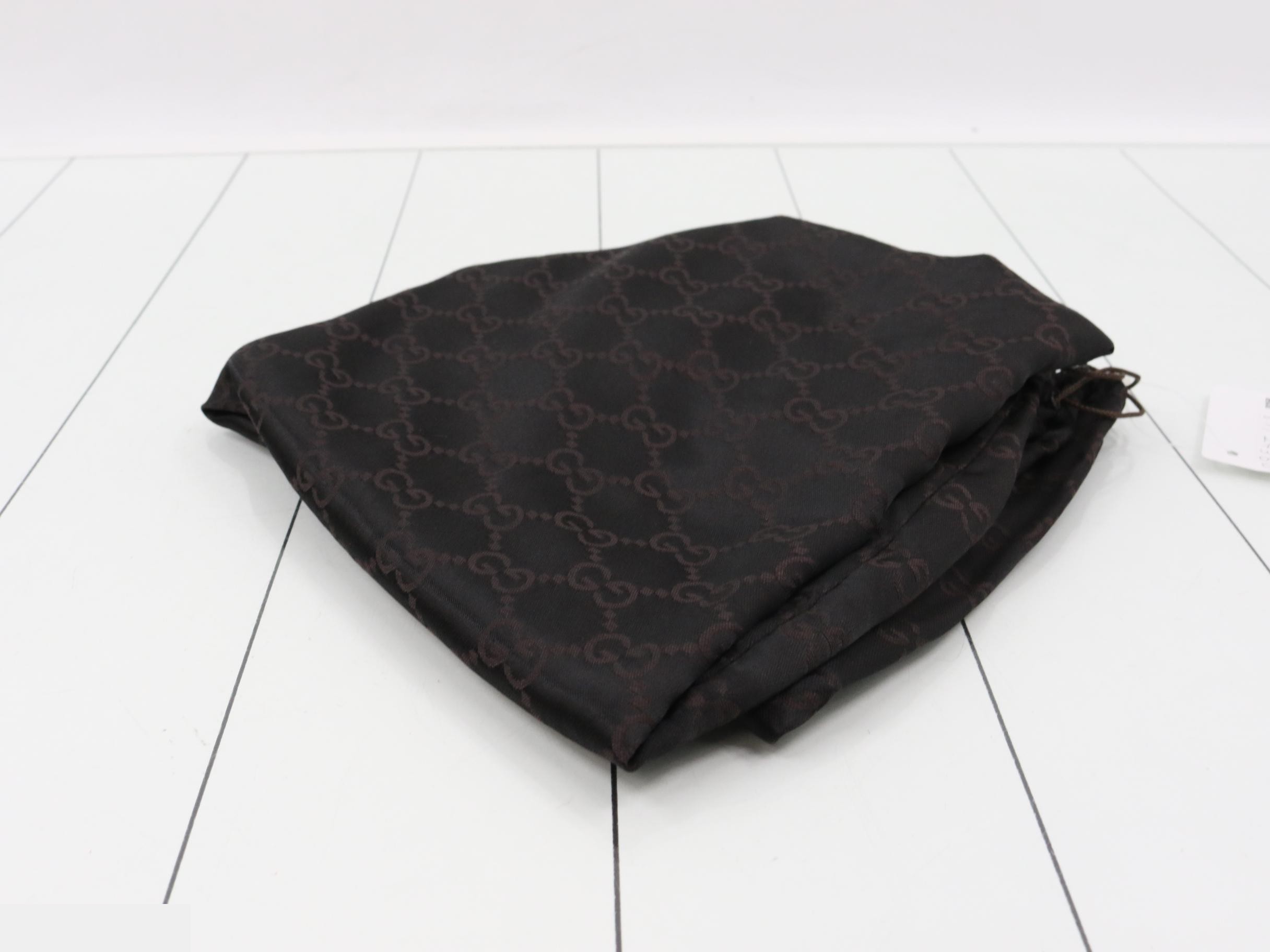 Guccissima One-Shoulder Bag, Dark Brown — view 7