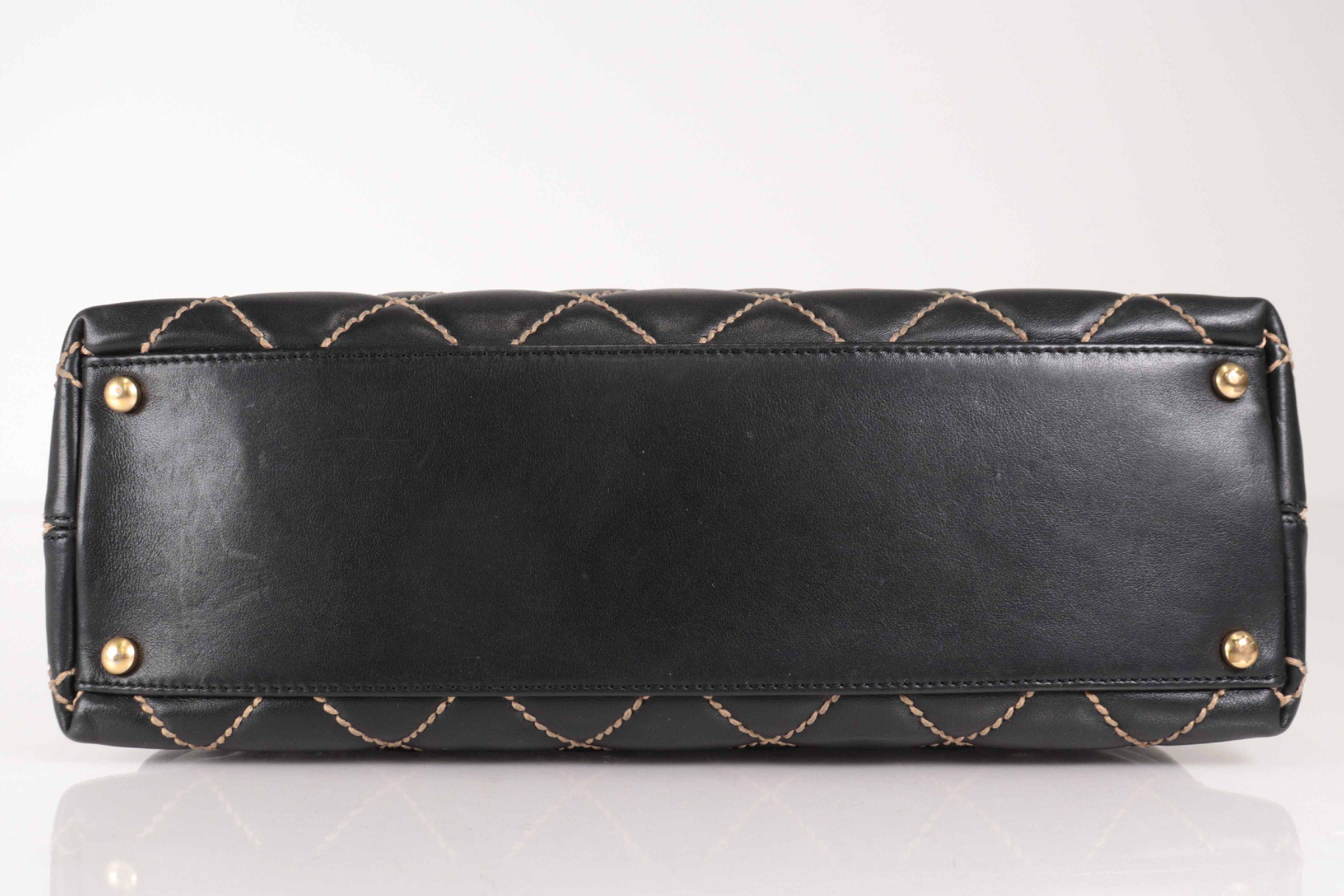Wild Stitch Calfskin One-Shoulder Bag (Series 8) — view 6