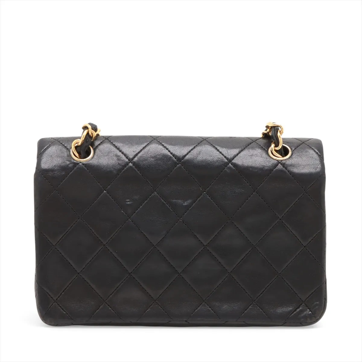 Matelasse Lambskin Single Flap Single Chain Bag Black Gold Hardware 1898976 No. 1 — view 2