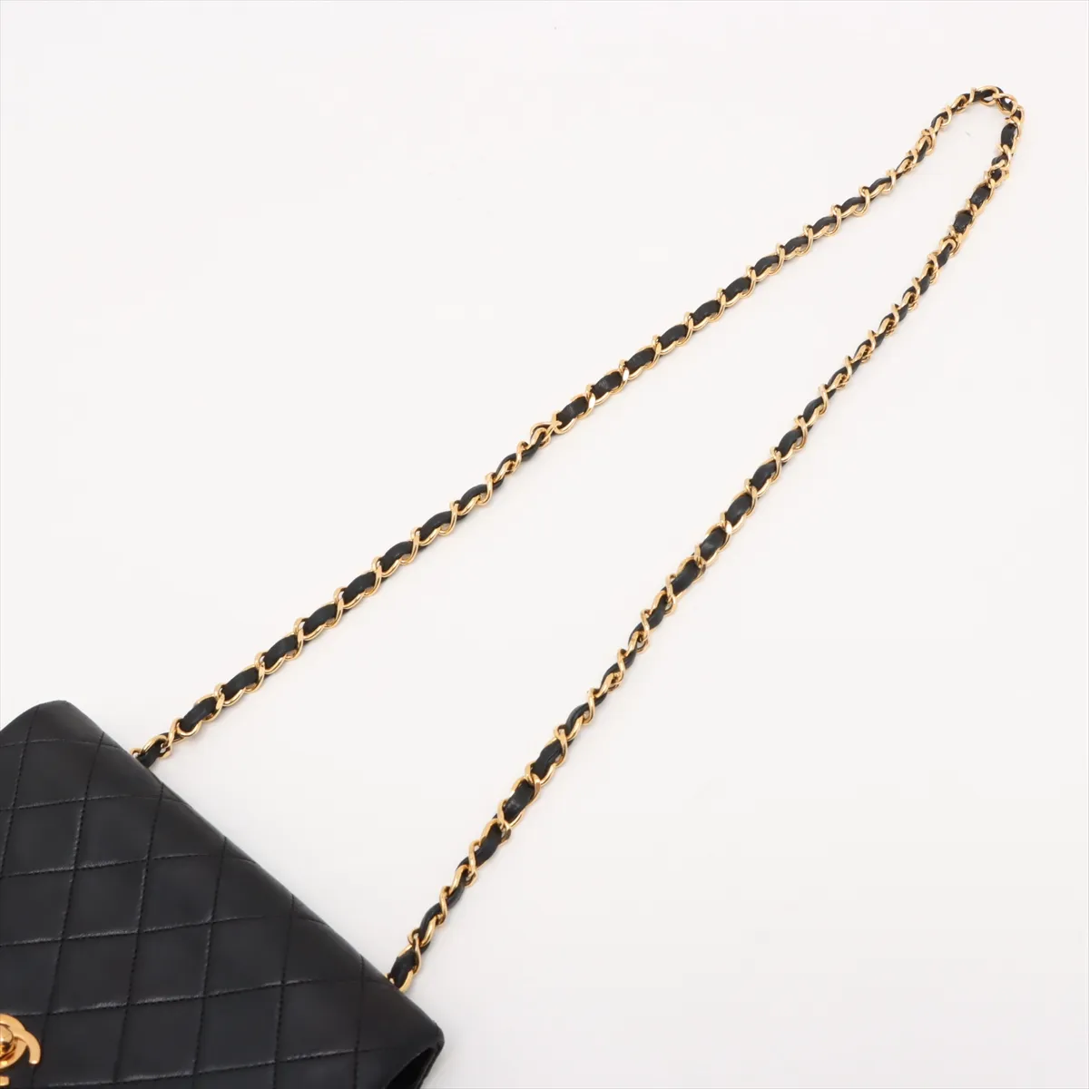 Matelasse Lambskin Single Flap Single Chain Bag Black Gold Hardware 1898976 No. 1 — view 5