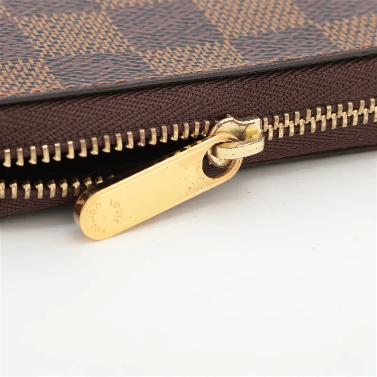 Damier Zippy Coin Purse N63070 TS3154 Brown Compact Wallet — view 7