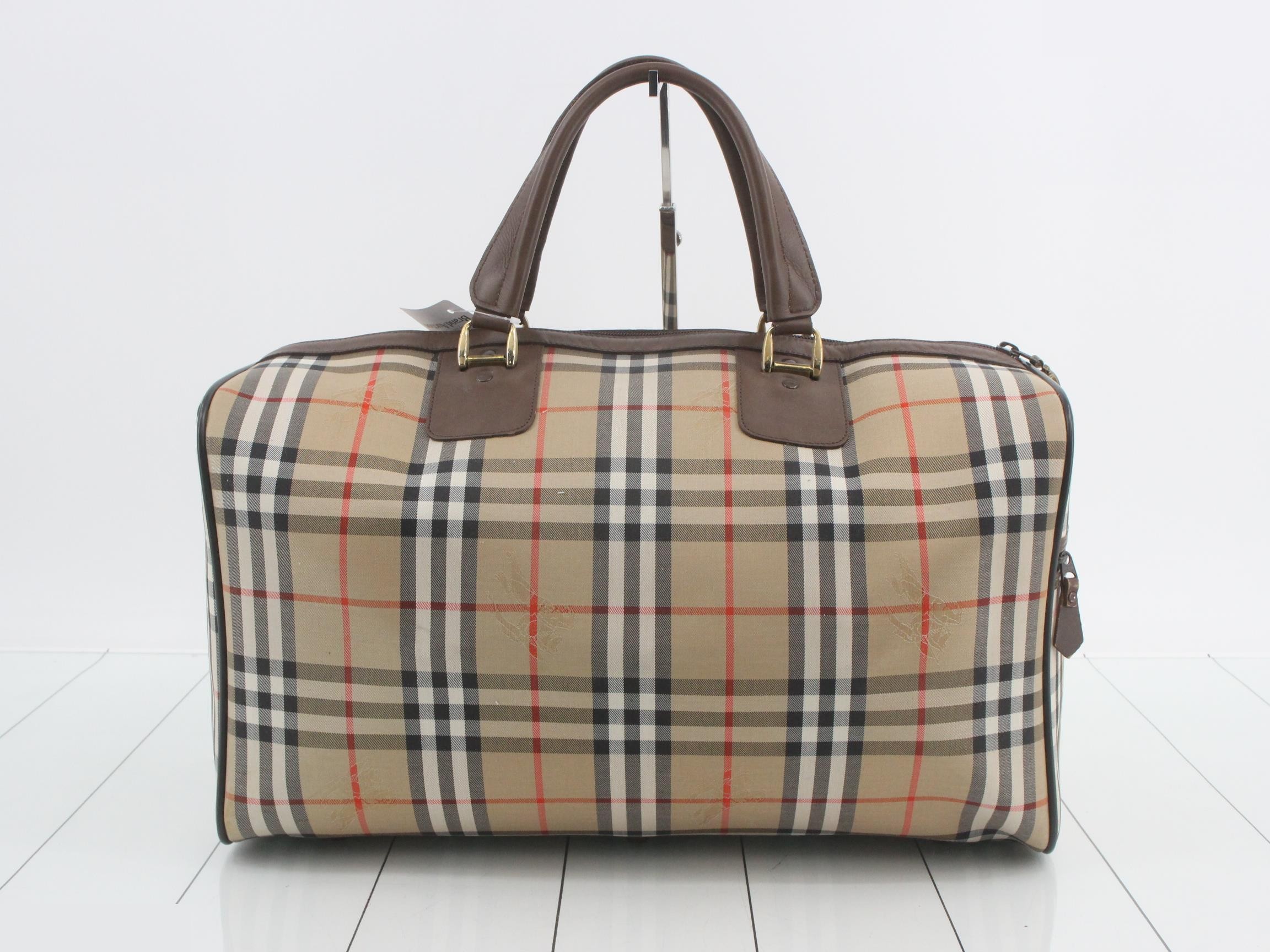 Burberrys Nova Check Boston Bag — view 2