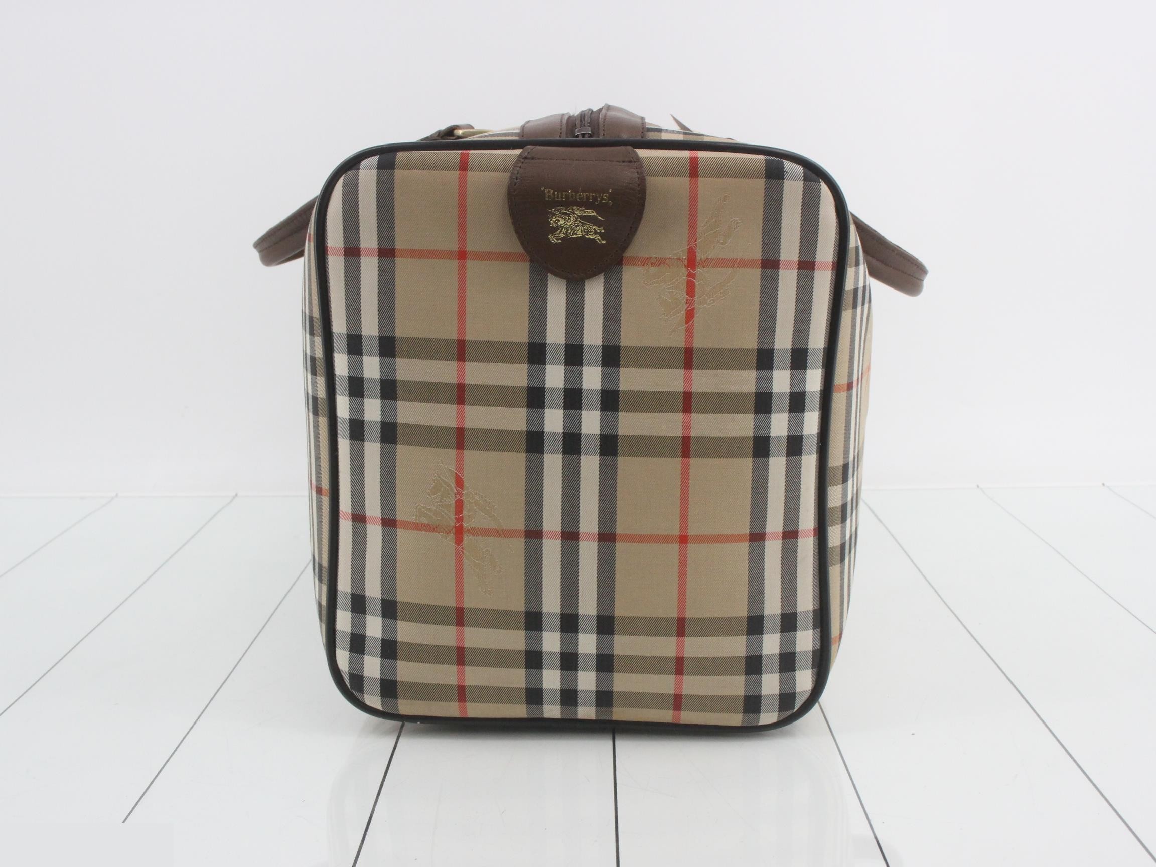 Burberrys Nova Check Boston Bag — view 3