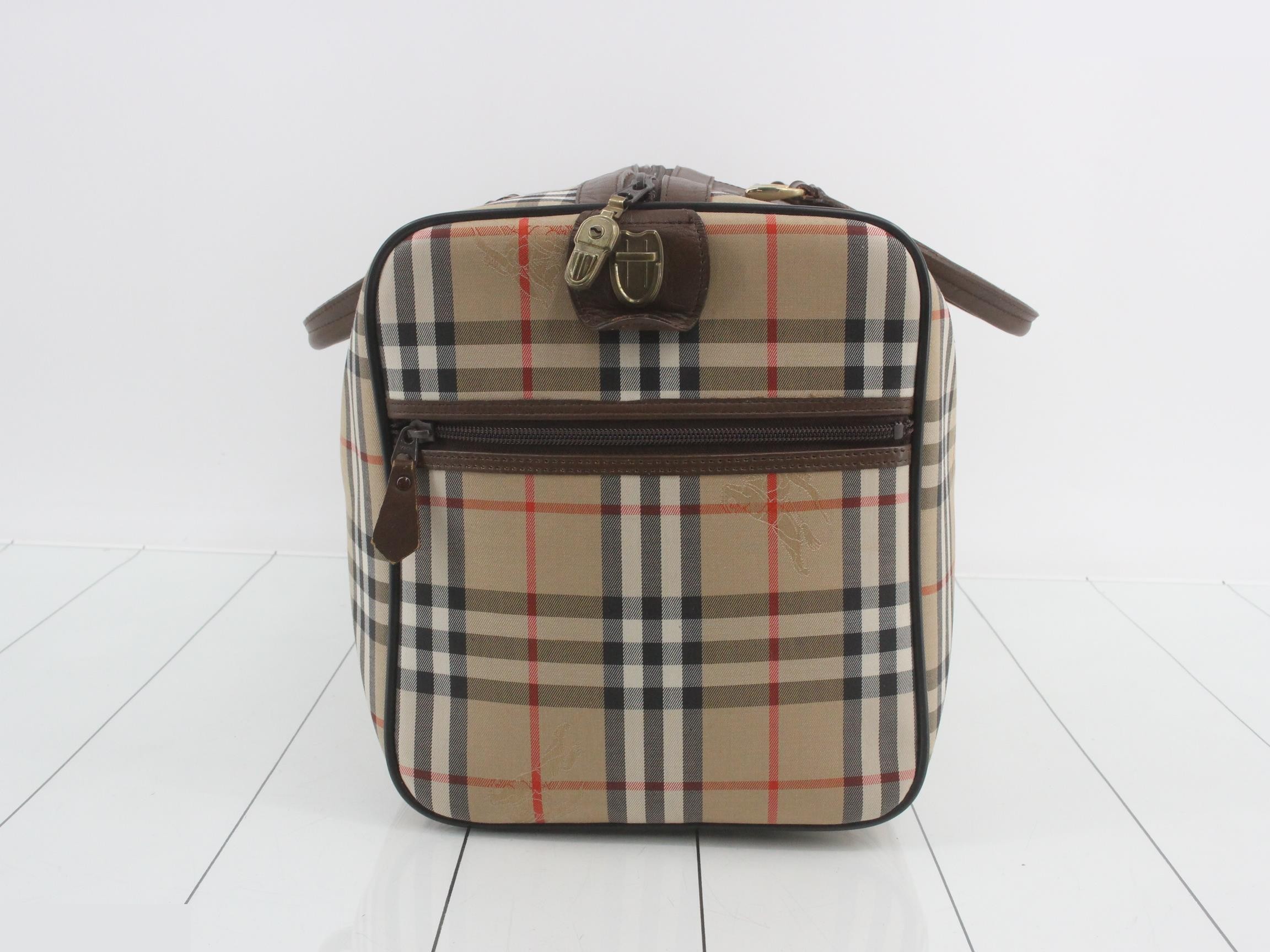 Burberrys Nova Check Boston Bag — view 4