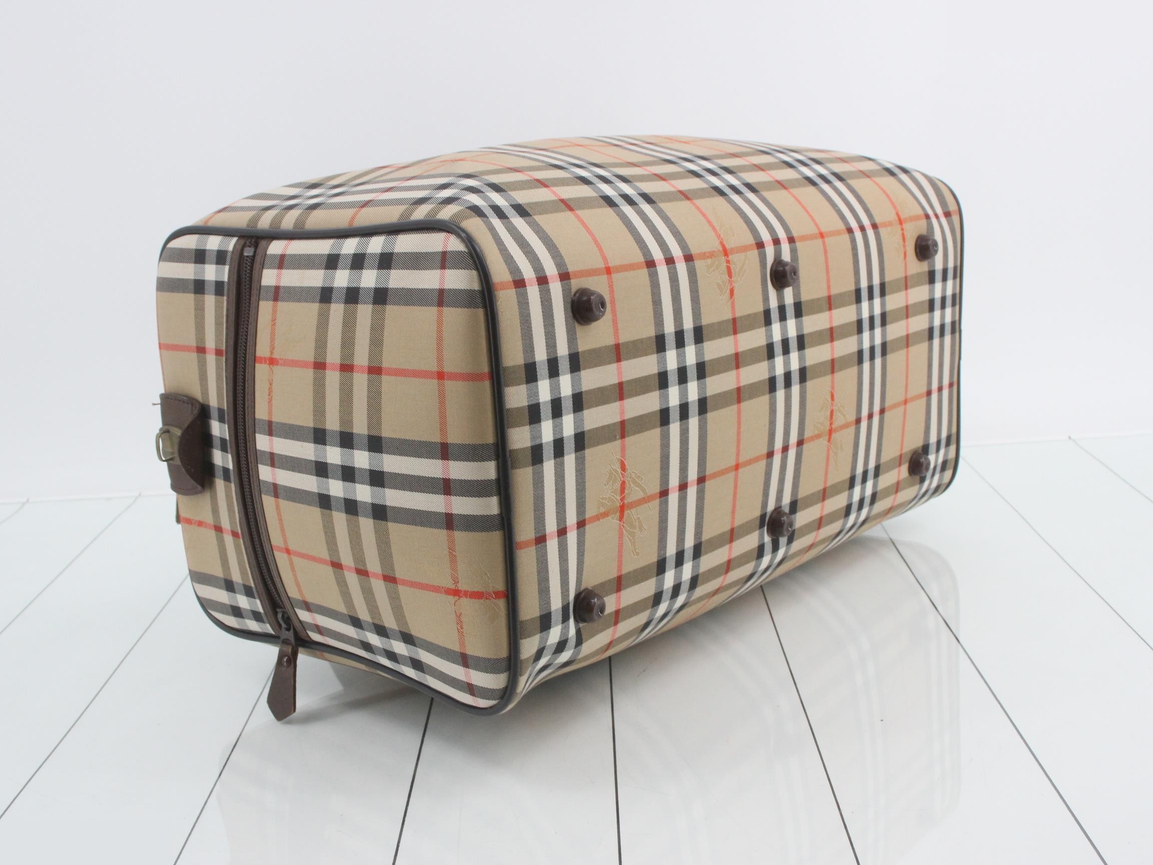 Burberrys Nova Check Boston Bag — view 5