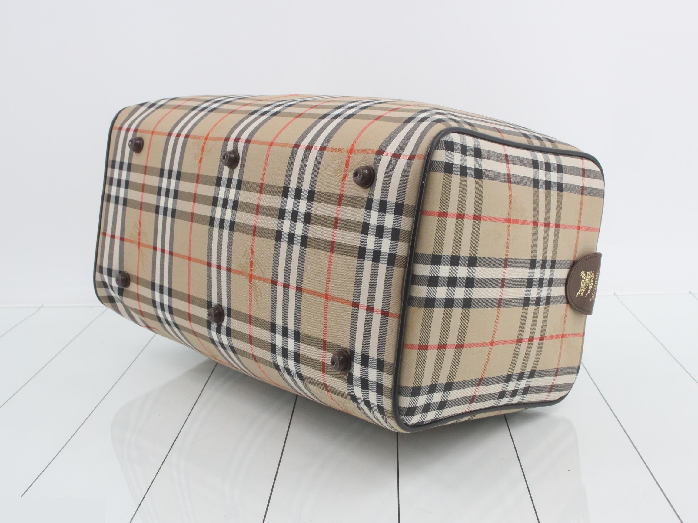 Burberrys Nova Check Boston Bag — view 6