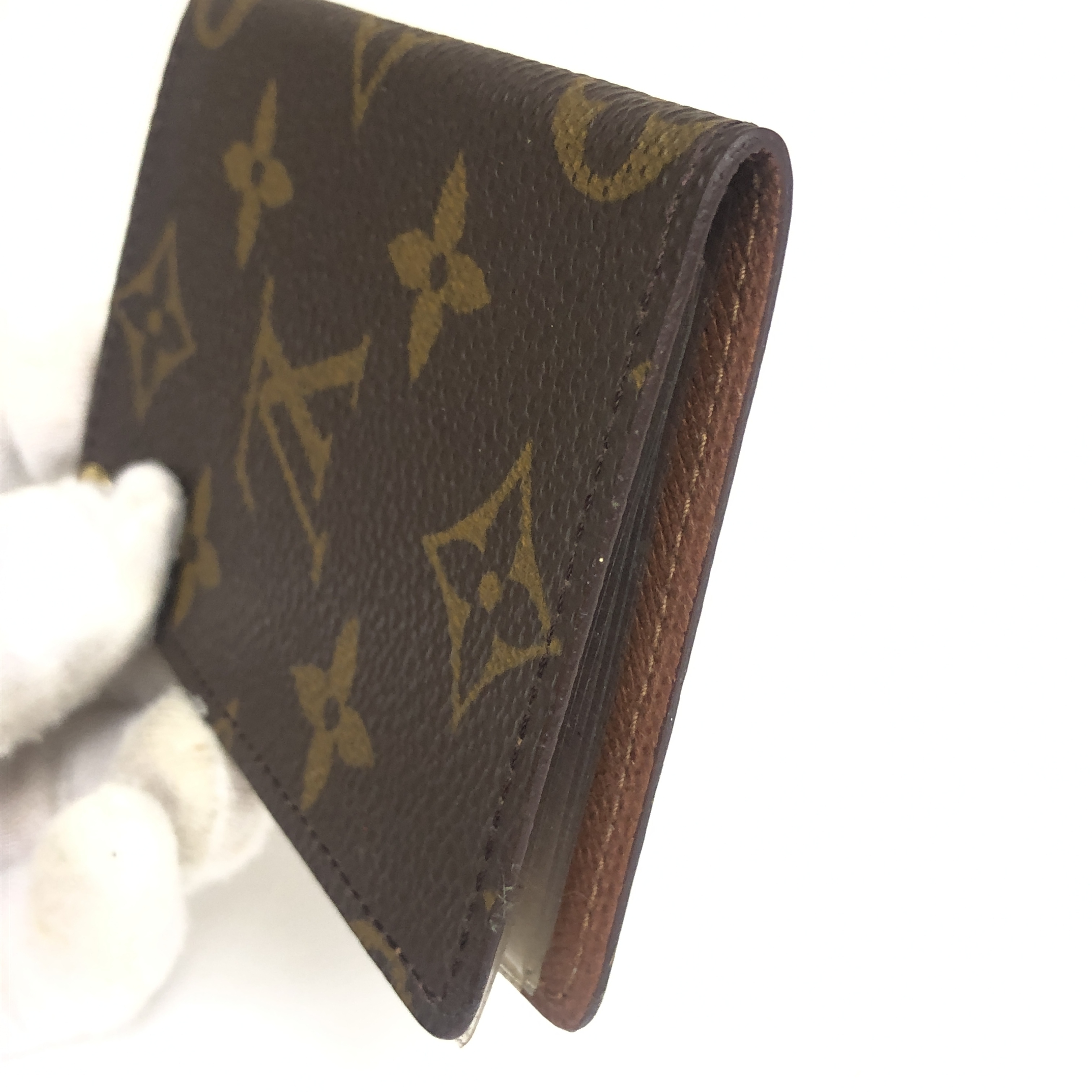 Monogram Portecarte Credit Pression M60937 Card Case CT0979 Business Card Holder Pass Case Card Case Made in France Card Case — view 11