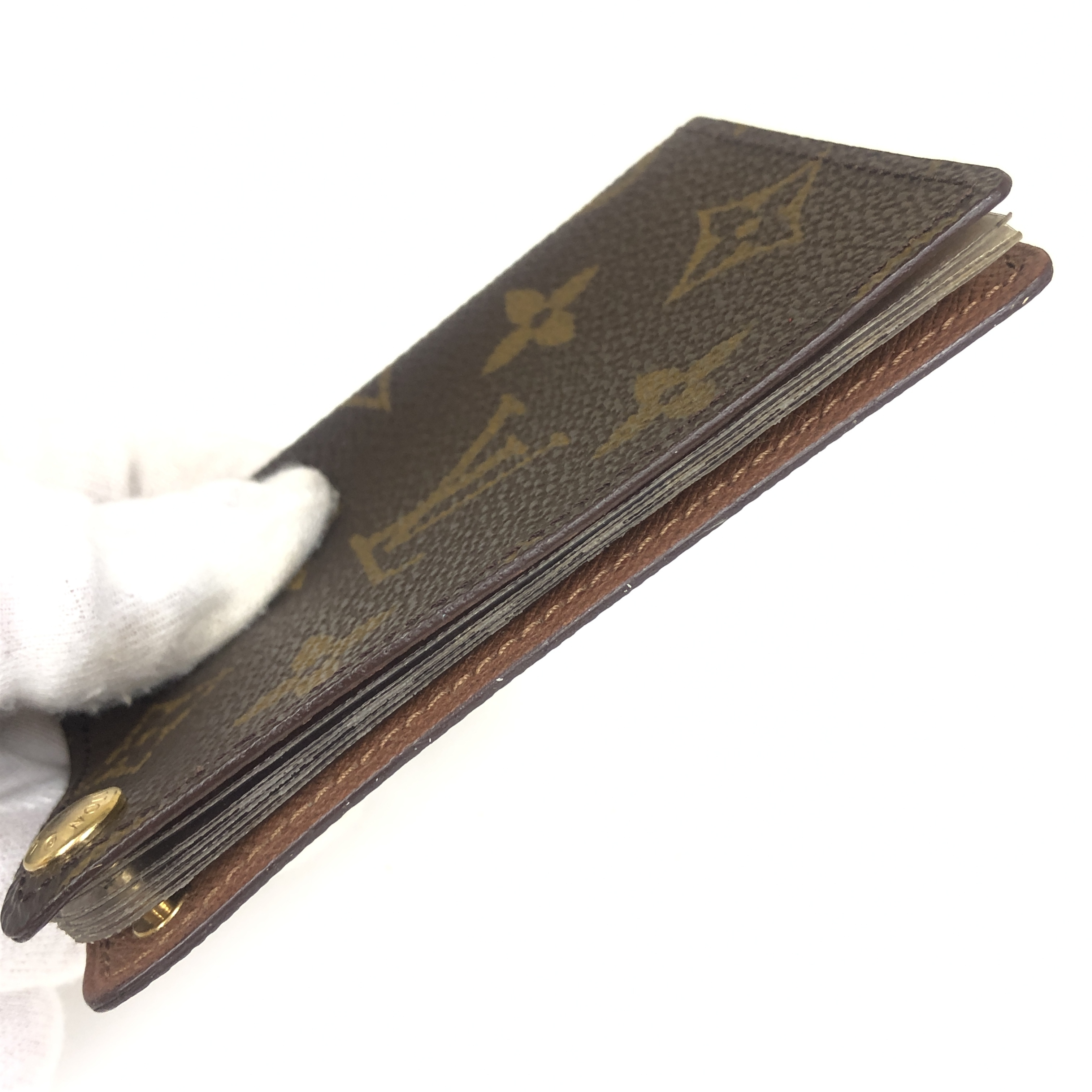Monogram Portecarte Credit Pression M60937 Card Case CT0979 Business Card Holder Pass Case Card Case Made in France Card Case — view 12