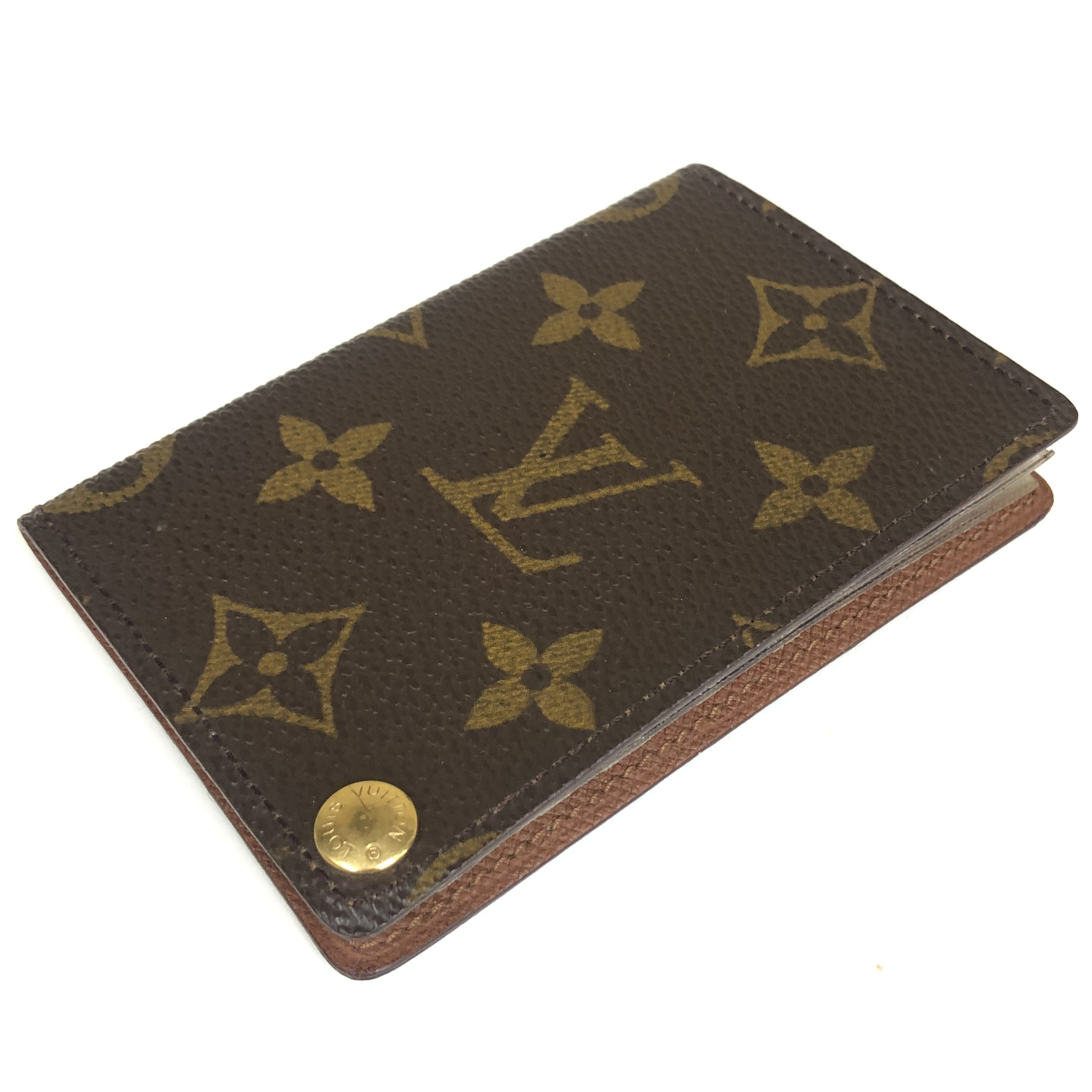 Monogram Portecarte Credit Pression M60937 Card Case CT0979 Business Card Holder Pass Case Card Case Made in France Card Case — view 3