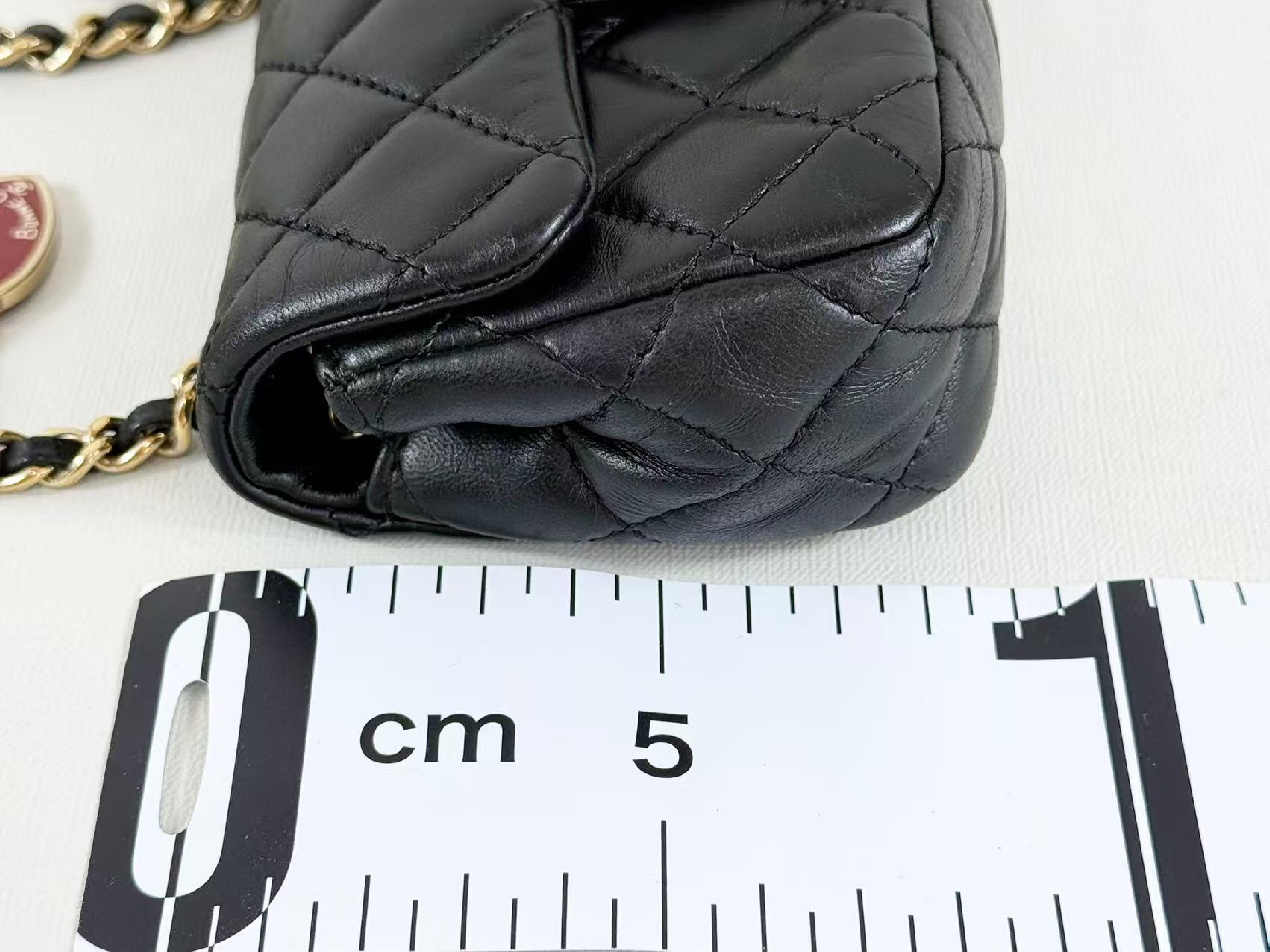 Black Mini Mat Valentine Tanlock W15/H9/D5cm approx. 13th series [Box and seal included] C gold hardware Shoulder bag 13411630 Shoulder bag — view 4