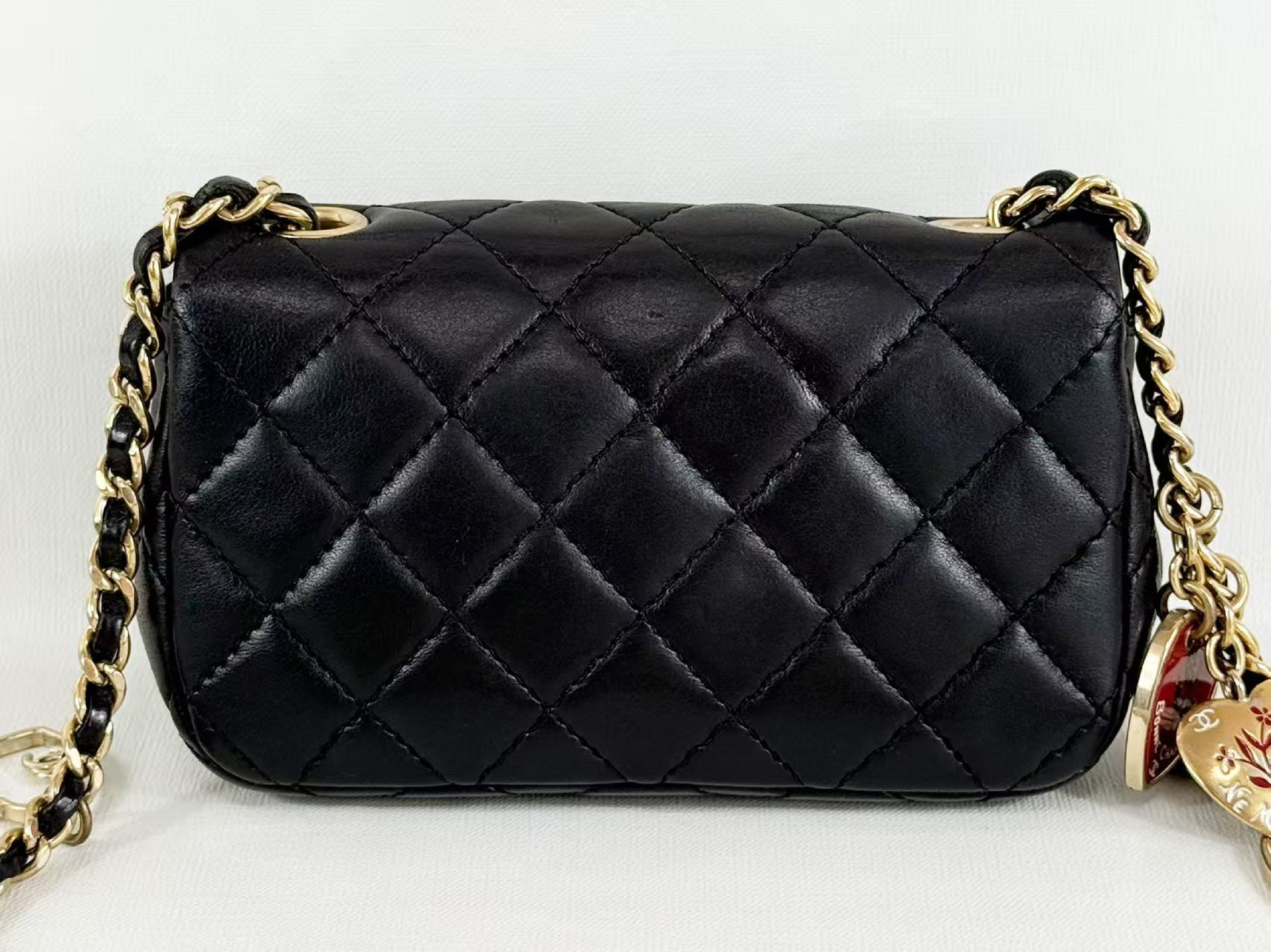 Black Mini Mat Valentine Tanlock W15/H9/D5cm approx. 13th series [Box and seal included] C gold hardware Shoulder bag 13411630 Shoulder bag — view 5