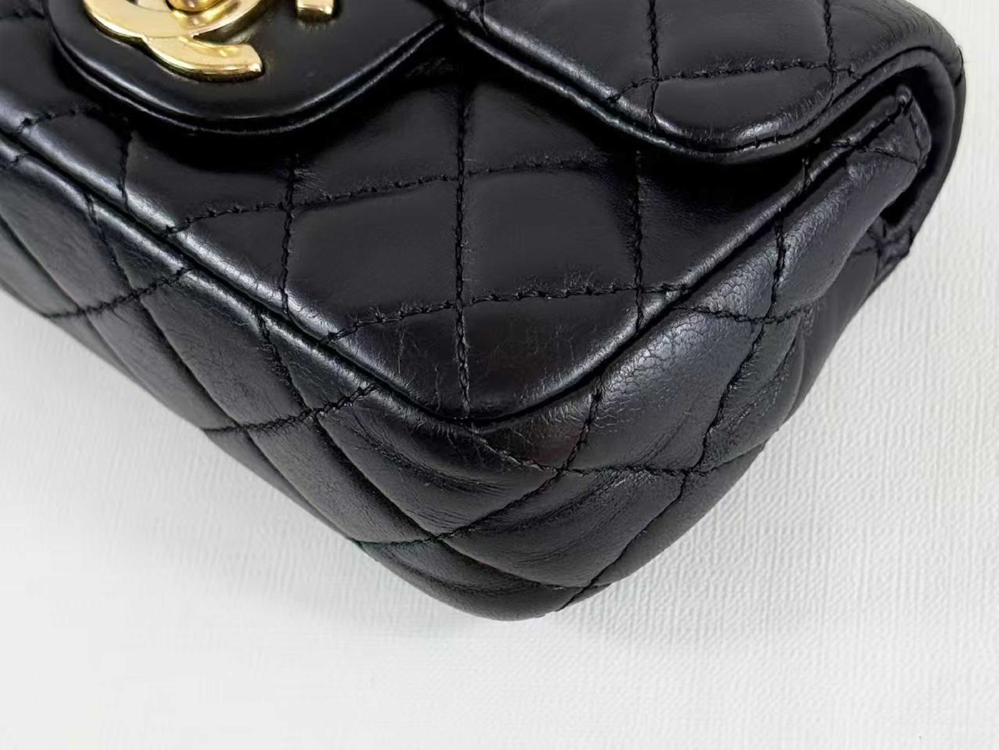 Black Mini Mat Valentine Tanlock W15/H9/D5cm approx. 13th series [Box and seal included] C gold hardware Shoulder bag 13411630 Shoulder bag — view 10