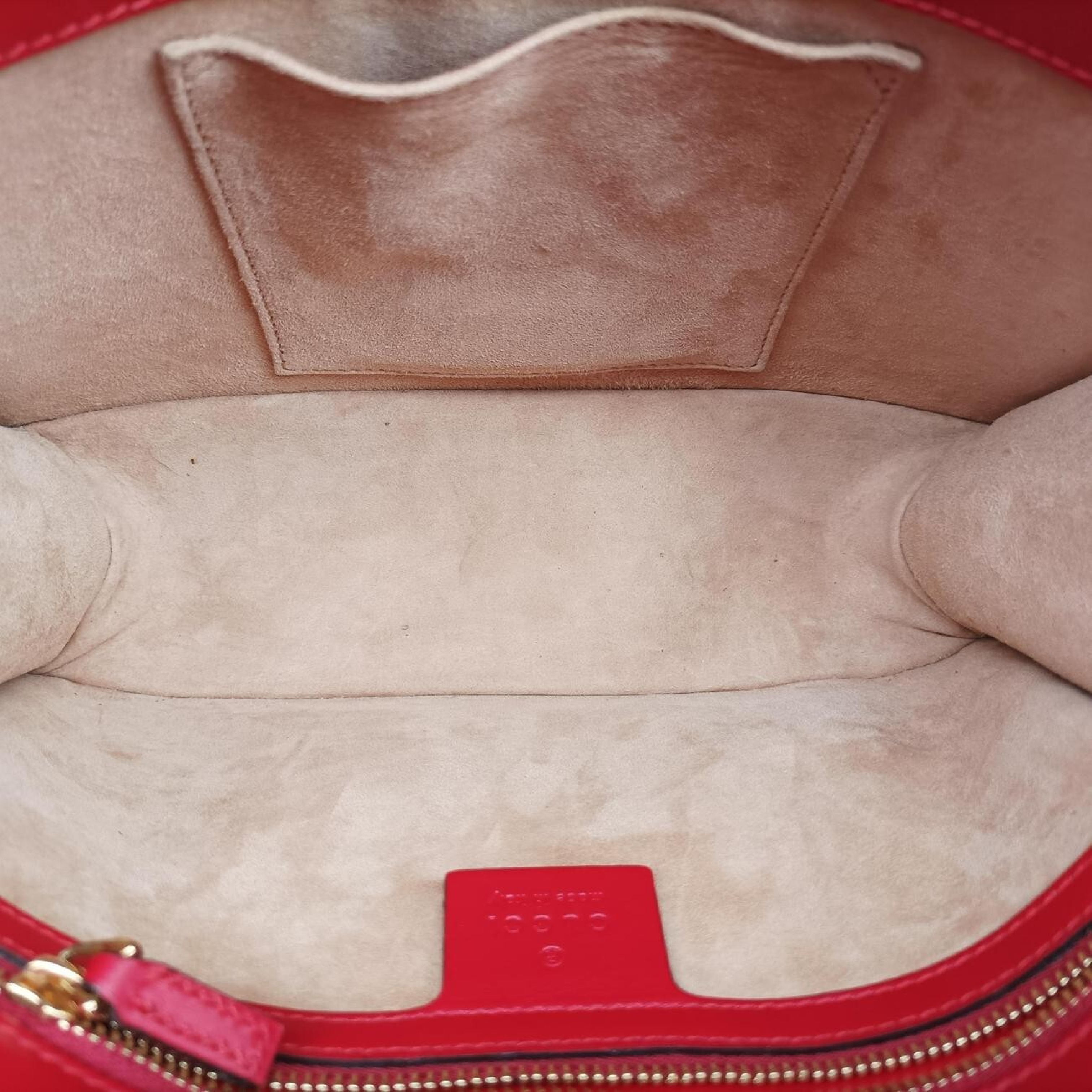 Sylvie Red x Navy Leather Shoulder Bag 421882 D022289772 — view 6