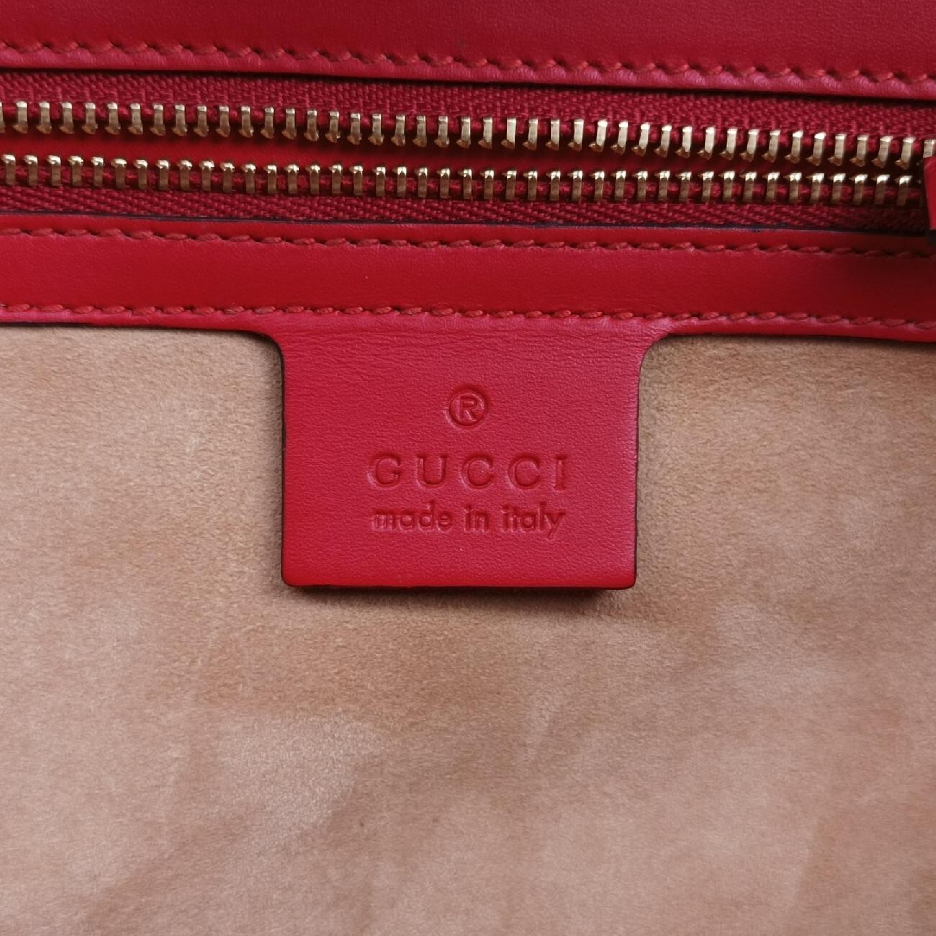 Sylvie Red x Navy Leather Shoulder Bag 421882 D022289772 — view 7