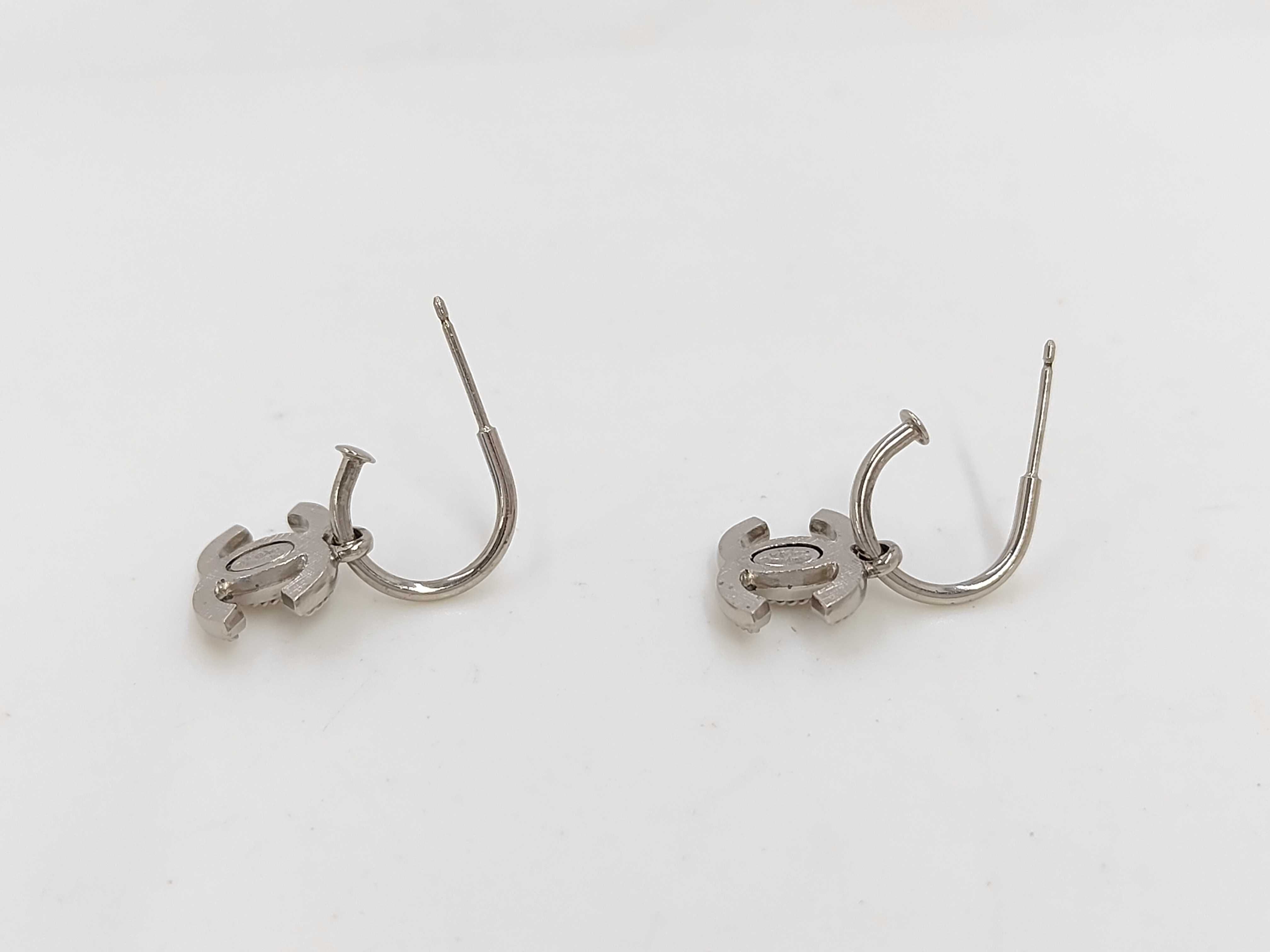 hoop earrings, Coco Mark, silver, 09A. — view 3