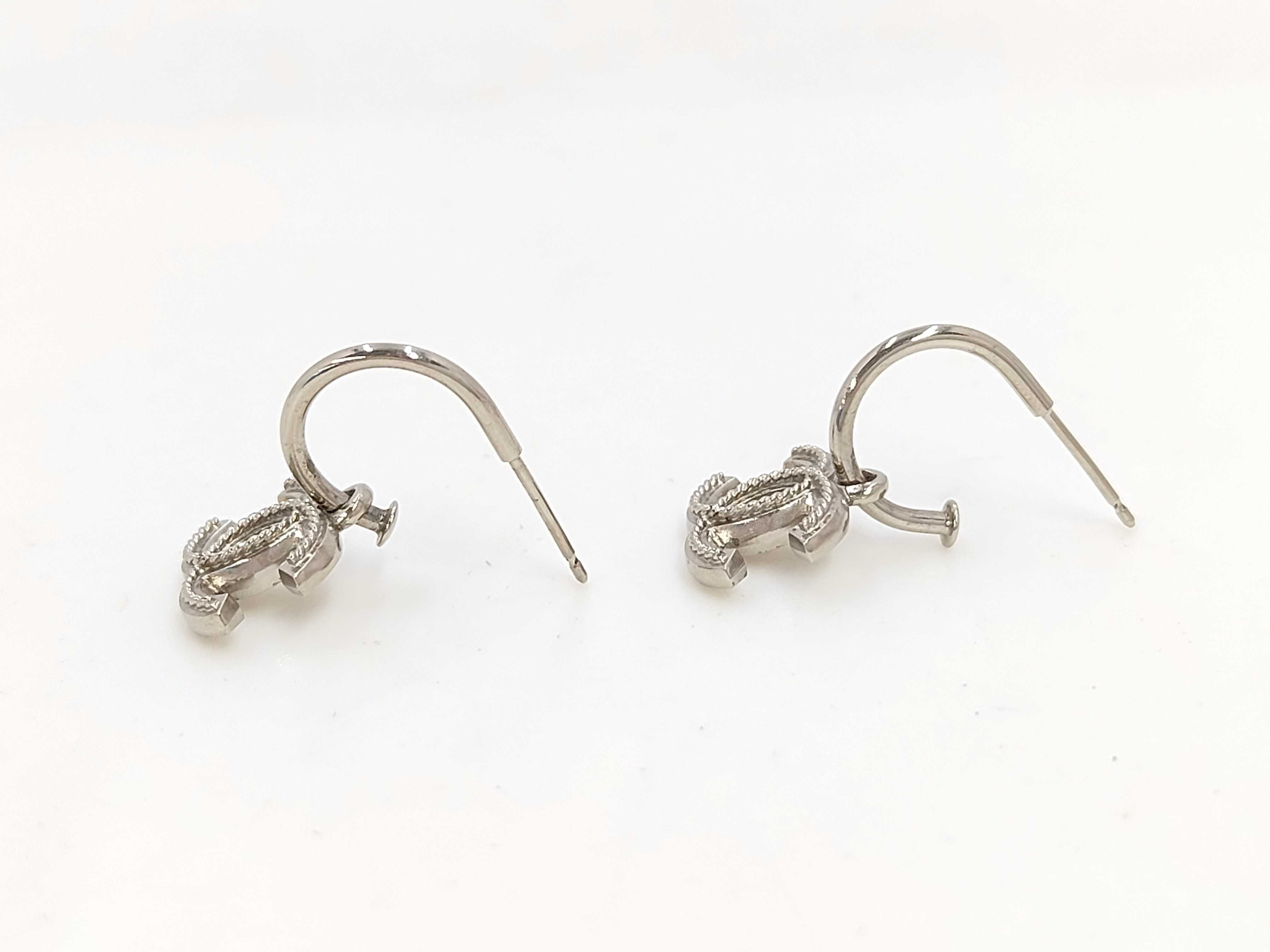 hoop earrings, Coco Mark, silver, 09A. — view 4