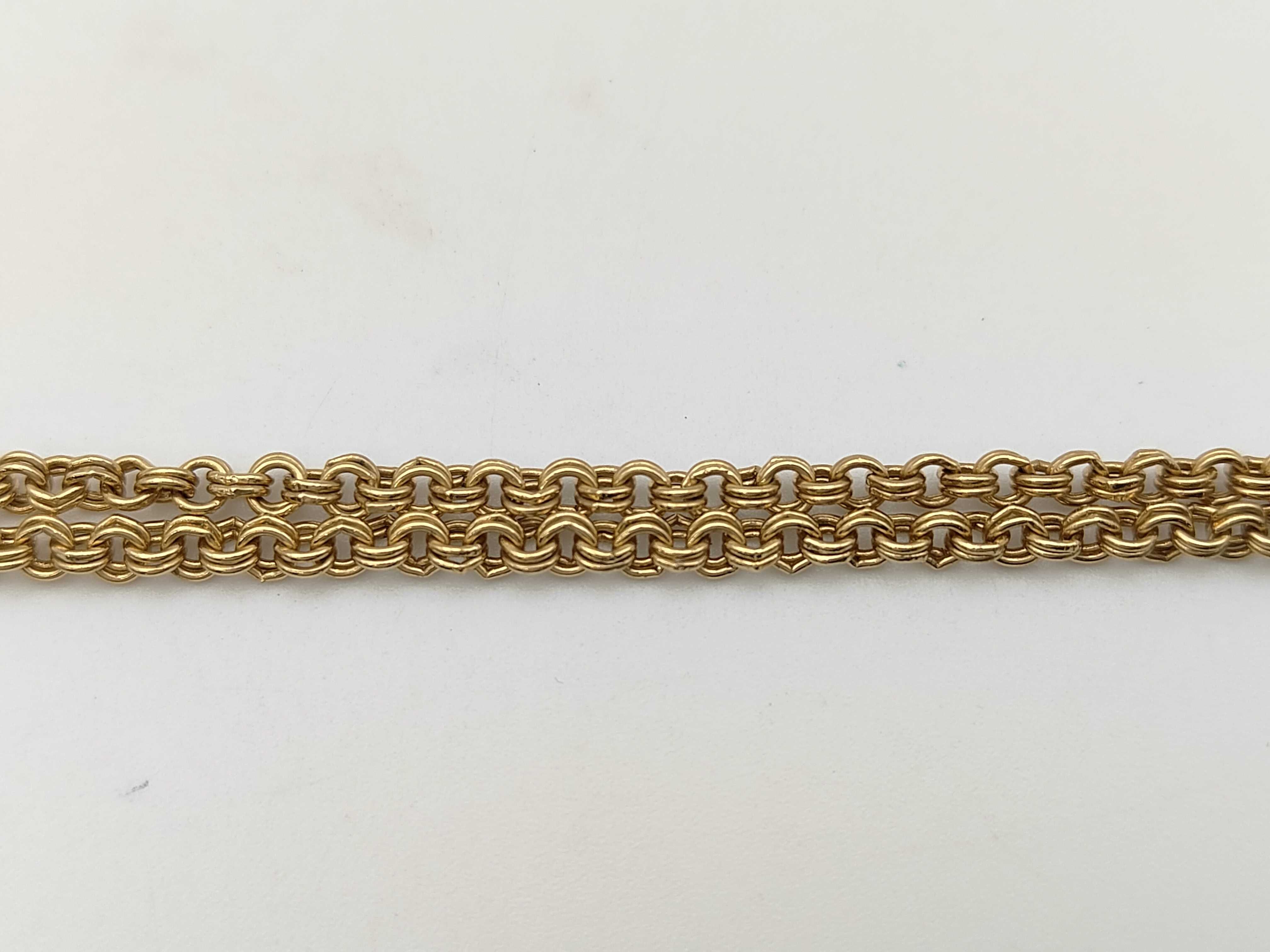 CD Logo Rhinestone Gold Necklace — view 7