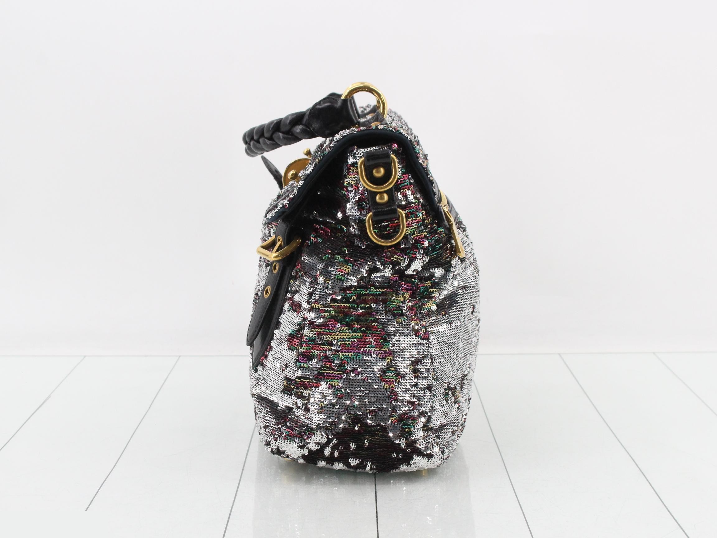 Other lines: 2-way bag with long strap, sequined, rainbow. — view 3
