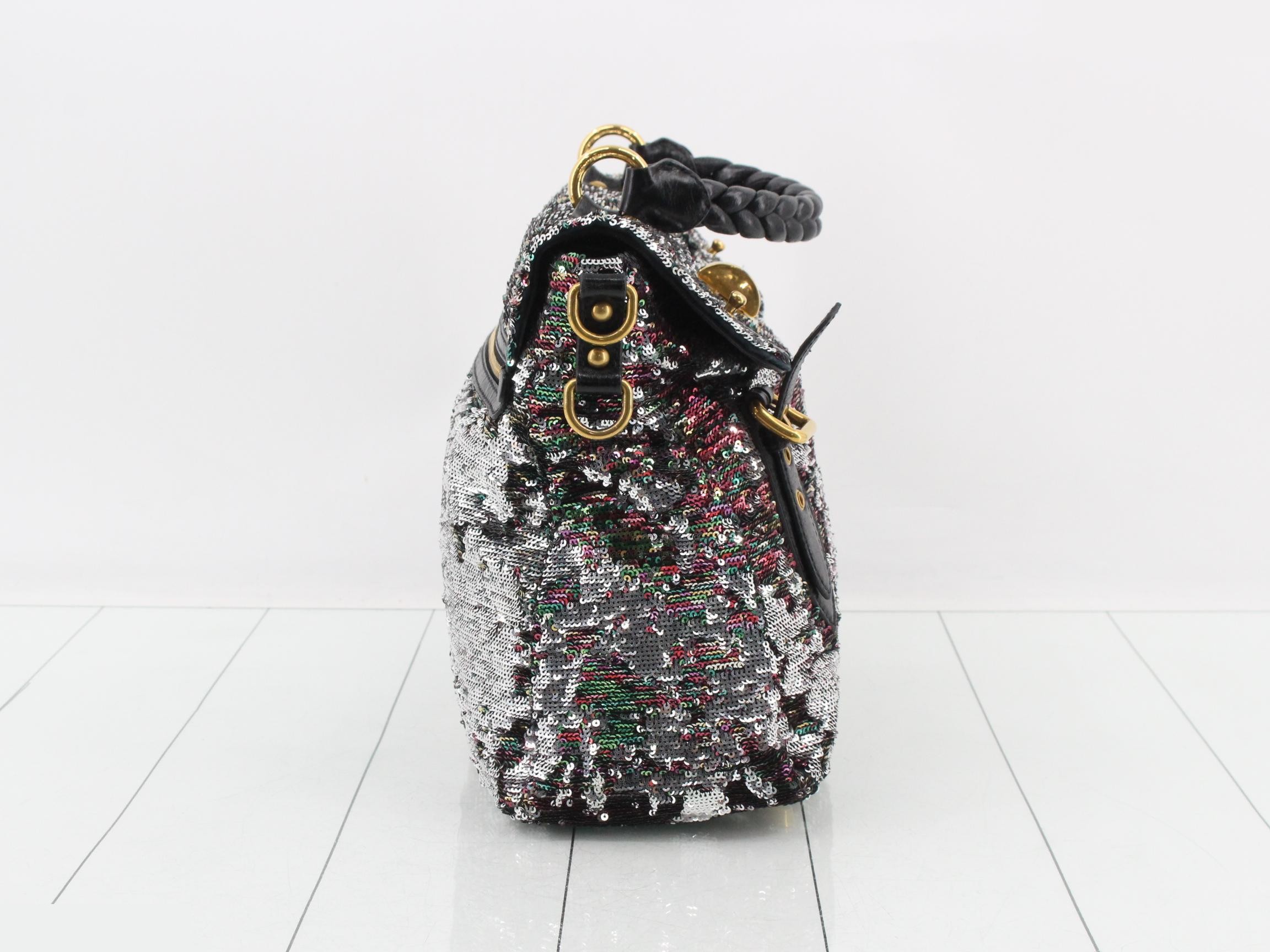 Other lines: 2-way bag with long strap, sequined, rainbow. — view 4