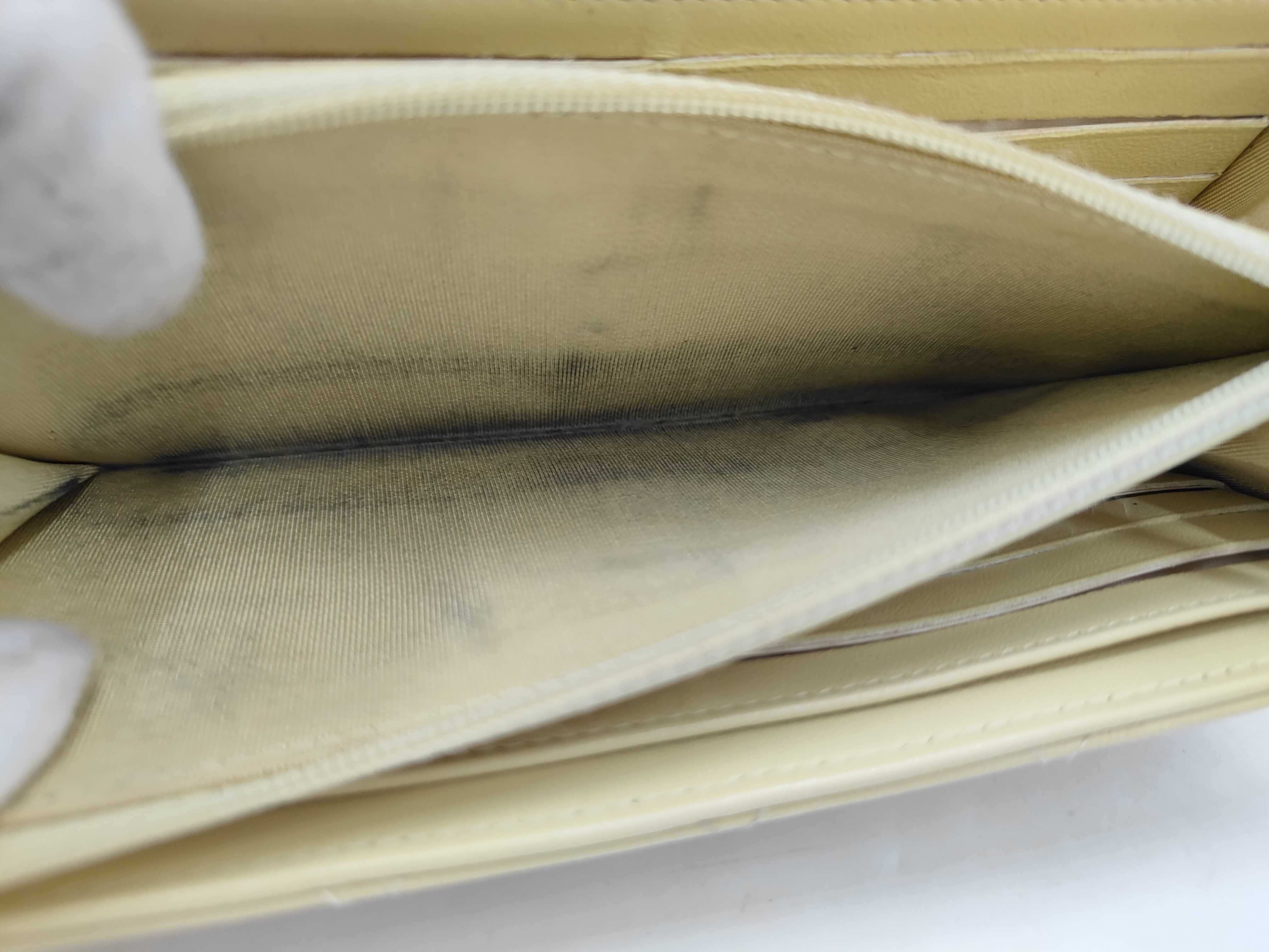 Matelassé Long Wallet, Lambskin, Yellow — view 14