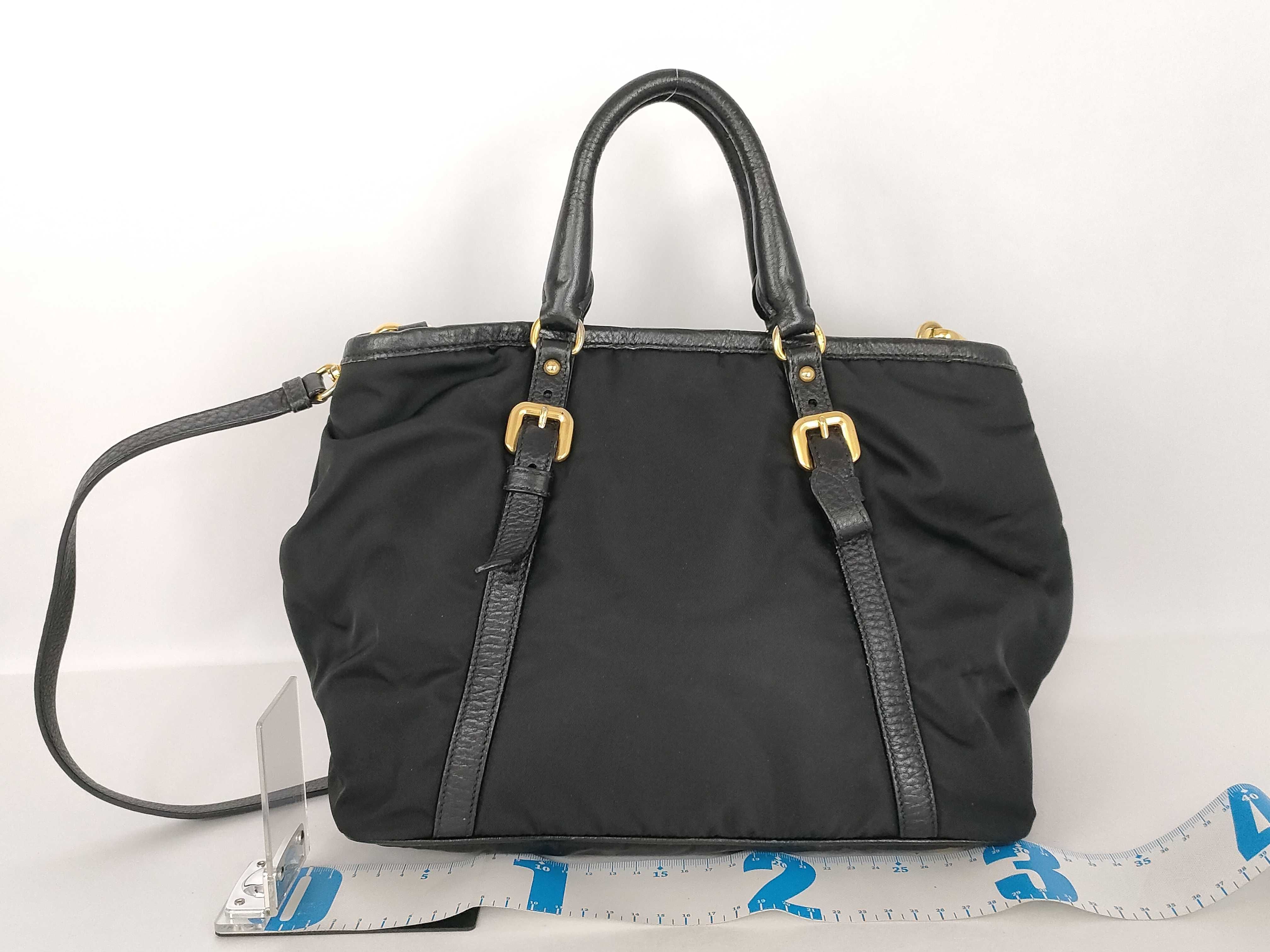 Nylon Pocono Nylon Gold Hardware 2-Way Tote Bag Handbag — view 2