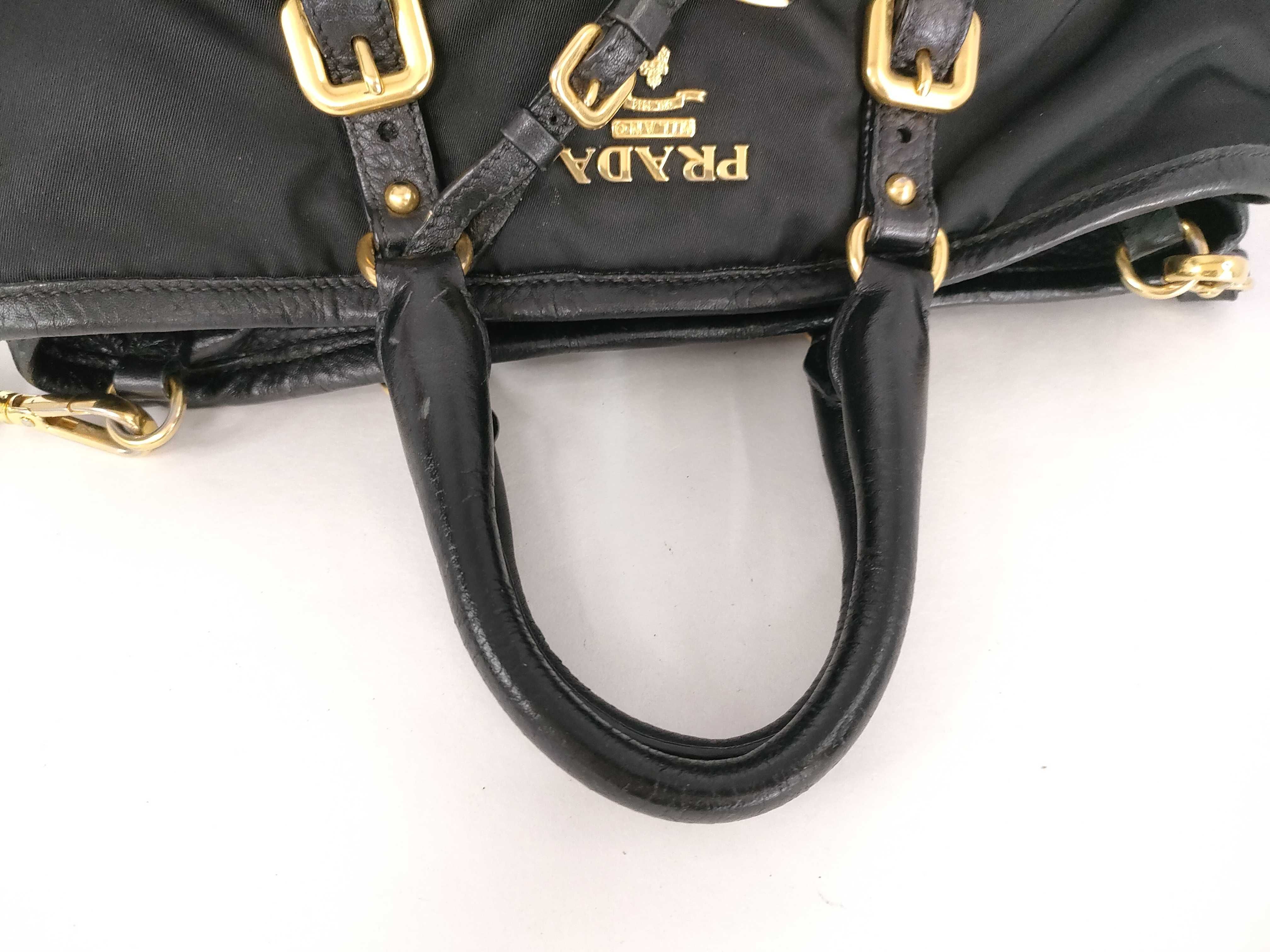 Nylon Pocono Nylon Gold Hardware 2-Way Tote Bag Handbag — view 3
